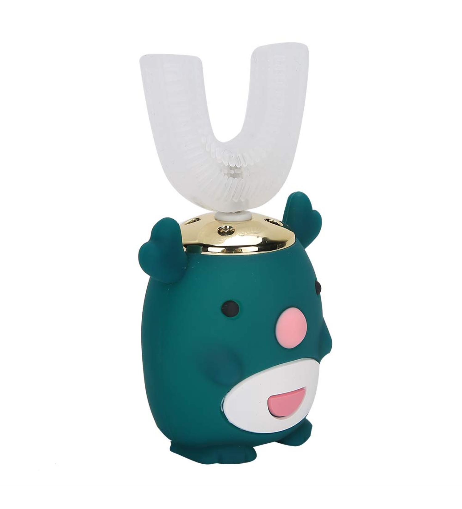 Buy U-Shaped Electric Children's Toothbrush - Rechargeable Sonic Cartoon Design IPX7 Waterproof (Ages 2-6) - Buy Online on GoSupps.com