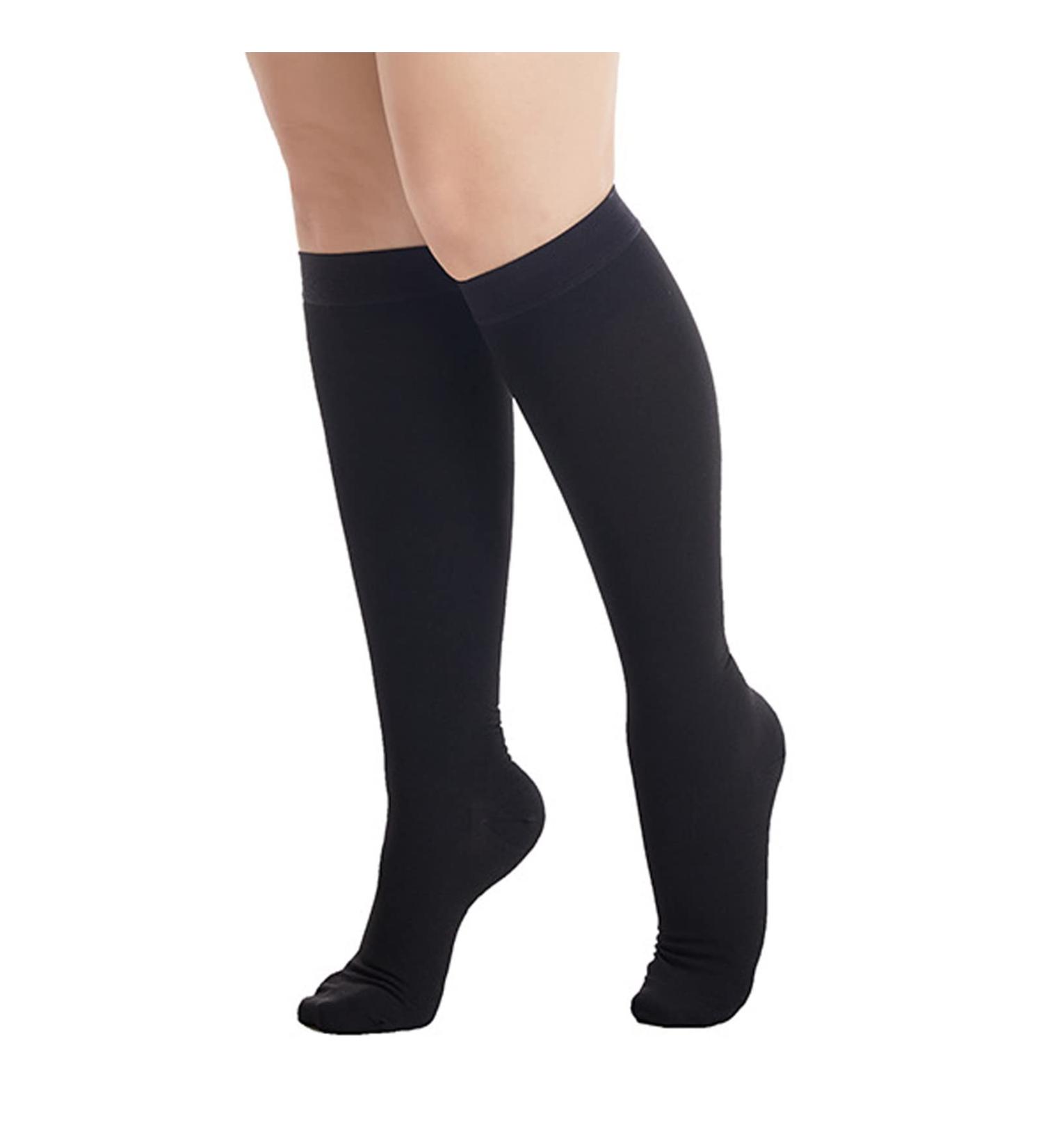 Fyearfly Medical Compression Stockings - 23-32 mmHg Oversize Black Knee-High Support Socks for Varicose Veins (3XL) - Sports & Health - Buy Online on GoSupps.com