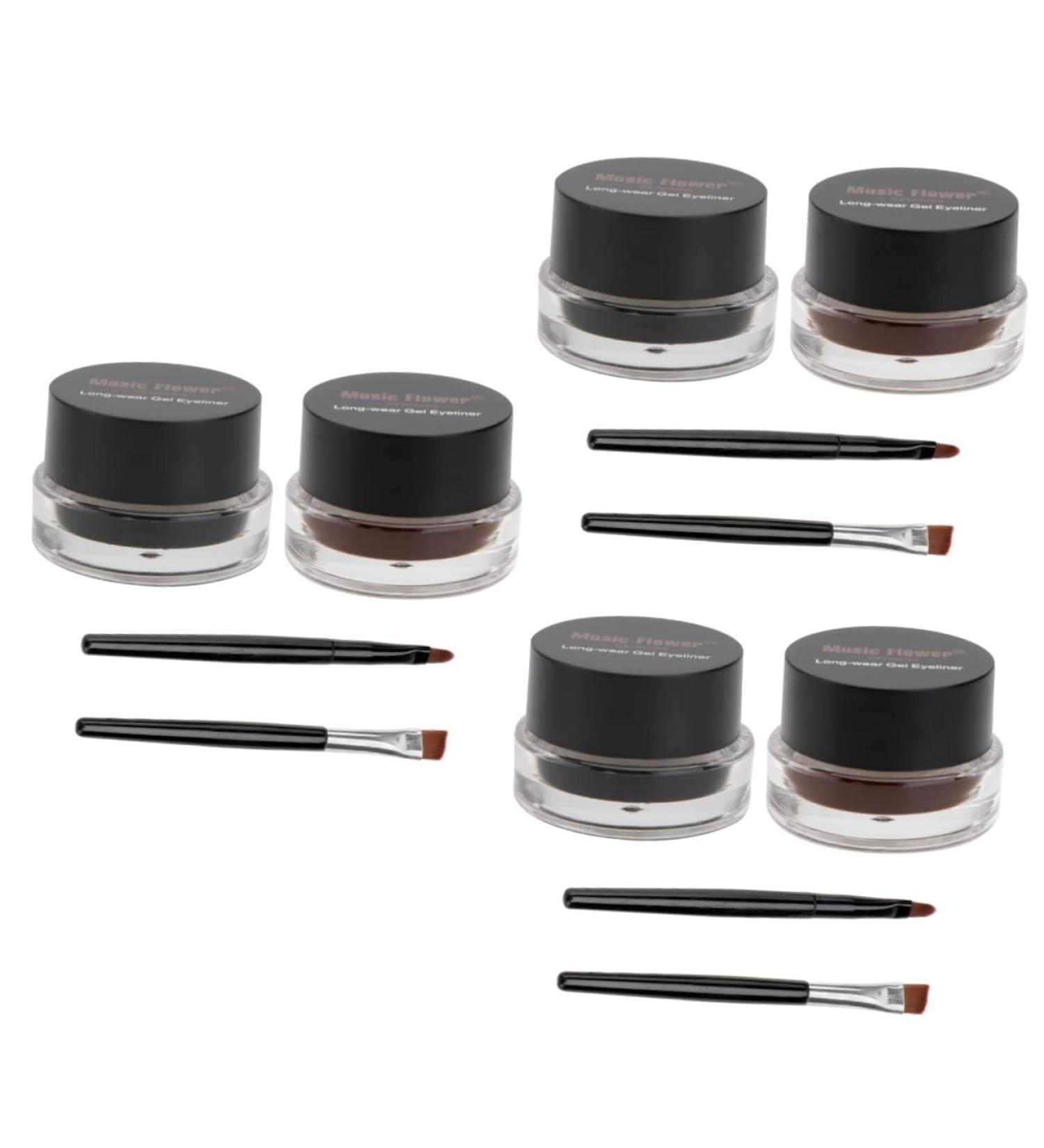 PLAFOPE 6 Pcs Eye Shadow Cream Black Eyebrow Hair for Highlighting Eye Liner Black Matte Eyeliner - Buy Online on GoSupps.com