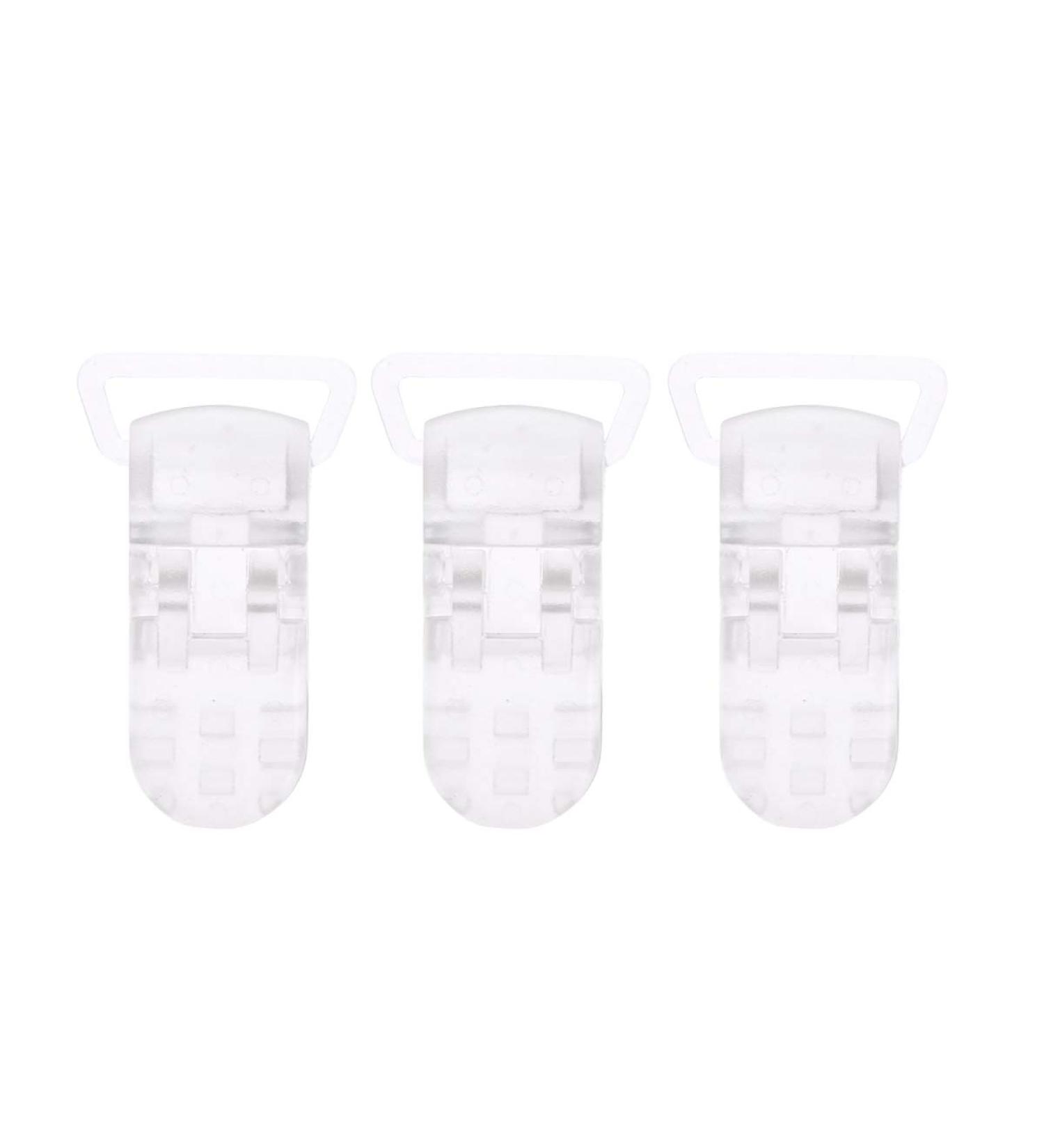 Buy SUPVOX 10Pcs Silicone Pacifier Chain Clips - Transparent Pacifier Holder for Babies & Children - Durable Safe & Stylish - Buy Online on GoSupps.com