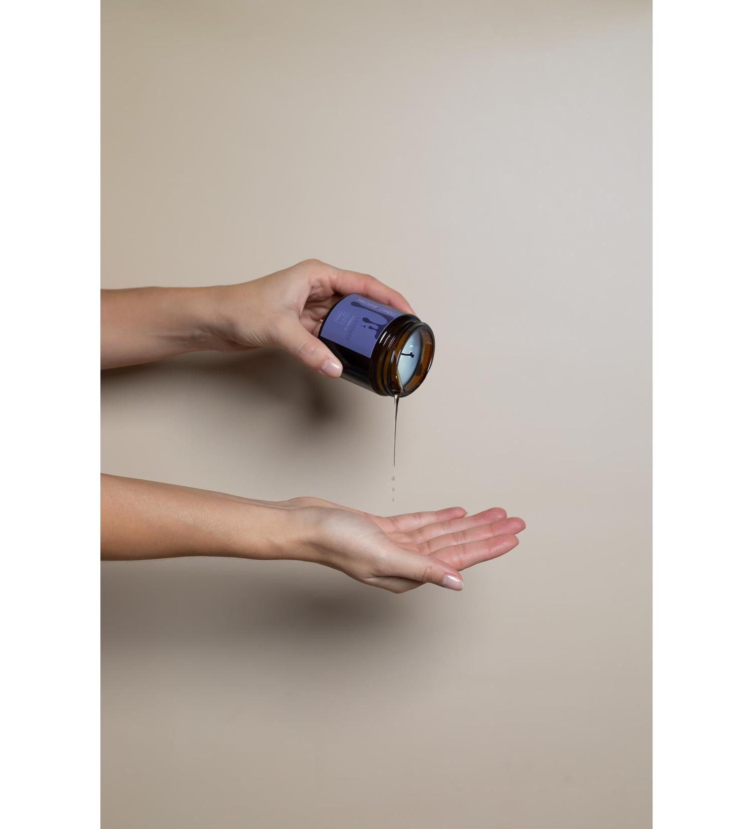 Massage candle lavender fragrance