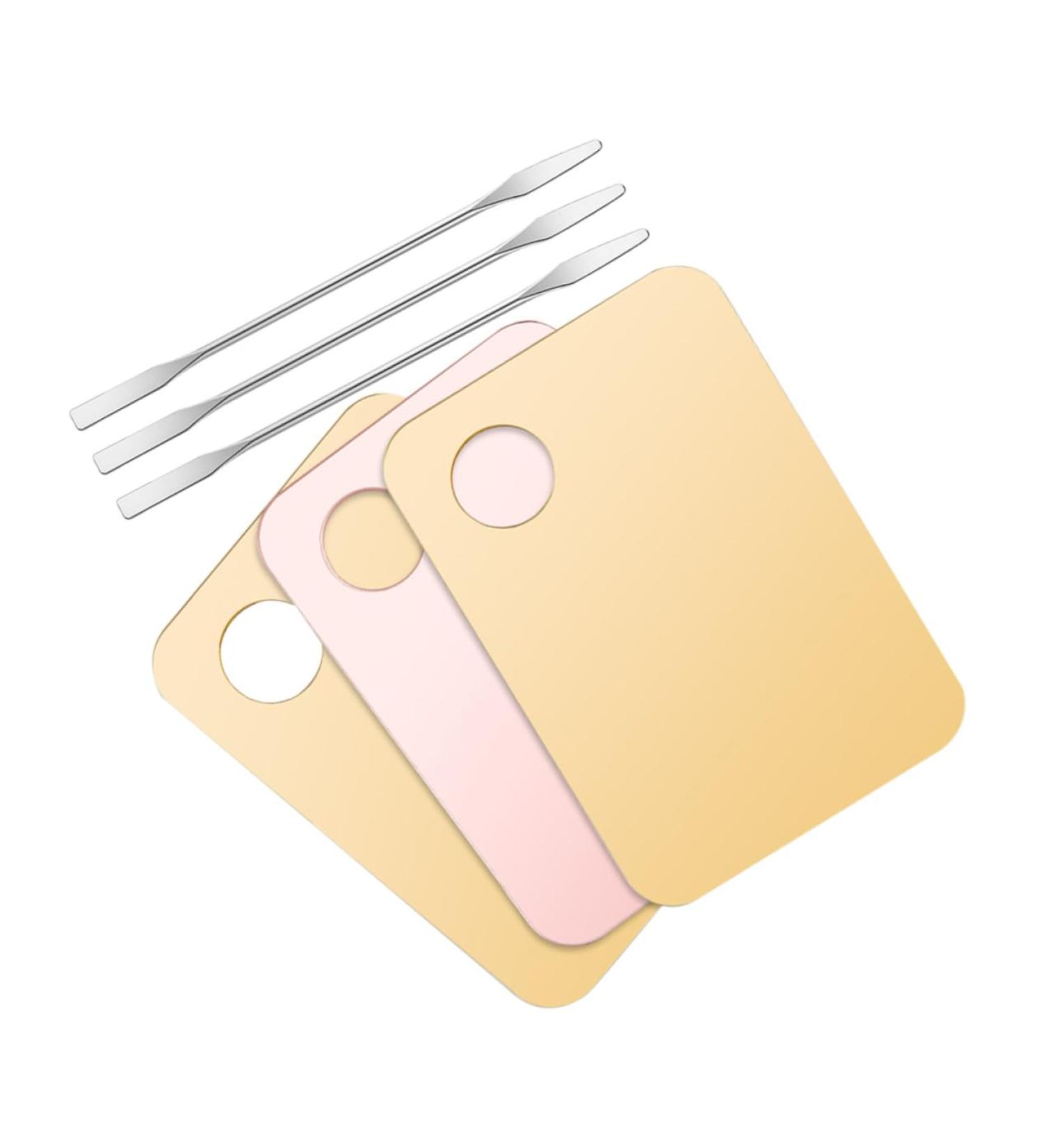 SMASOLO Palettes de Maquillage pour Fond de Teint 3 Pi ces avec Spatules Argent es Palettes Rose Or et Acrylique Transparent Coffret Mixte pour Femmes Usage Quotidien et Professionnel - Buy Online on GoSupps.com