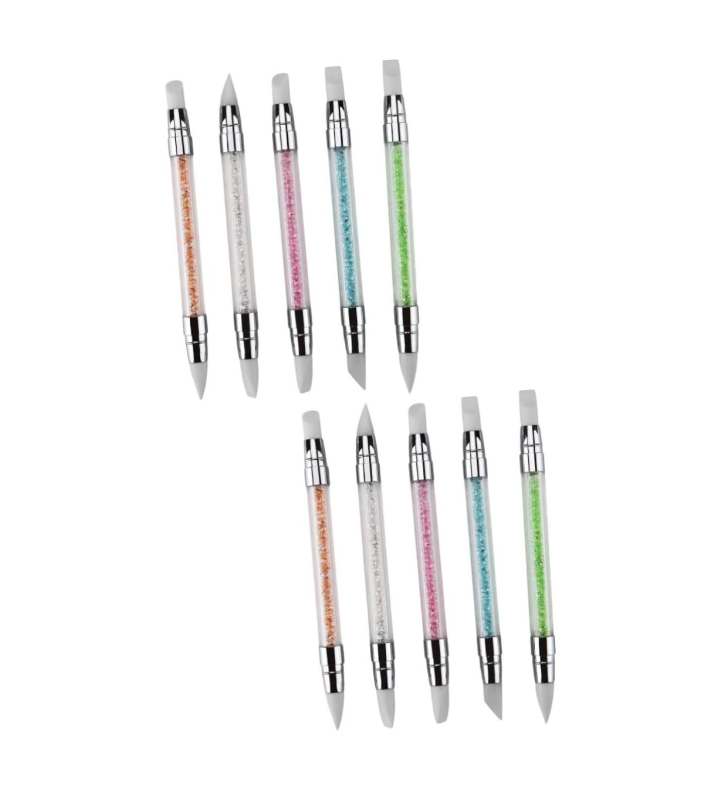 DOITOOL 10 Pcs Nail Art Tools Nail Gel Manicure Dotting Pen Gel Nail Kit Nail Art Brush Nail Dotting Tool Dot Pen Hollow Out Embossing Pen - Buy Online on GoSupps.com