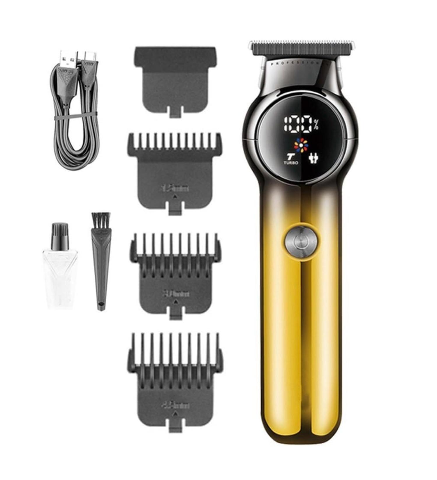 Pro Hair Clipper Design Barber Cordless Rechargeable Professional Hair Trimmer For Men Gold - Buy Online on GoSupps.com