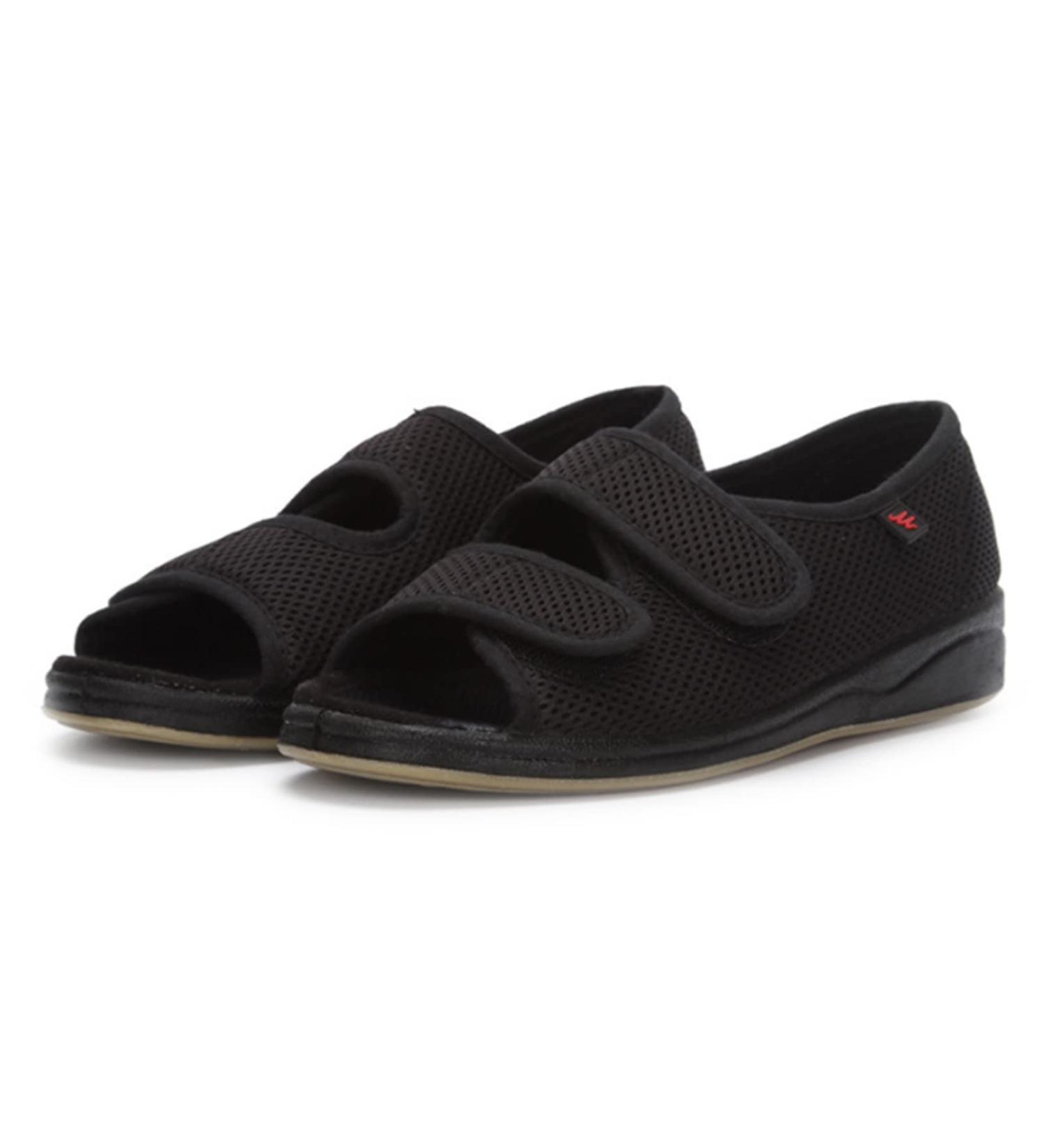 KXSM Diabetic Orthopedic Sandals - Adjustable Extra Wide Walking Shoes for Arthritis & Swollen Feet - Open Toe Design for Plantar Fasciitis Recovery - Size 37 Black - Buy Online on GoSupps.com
