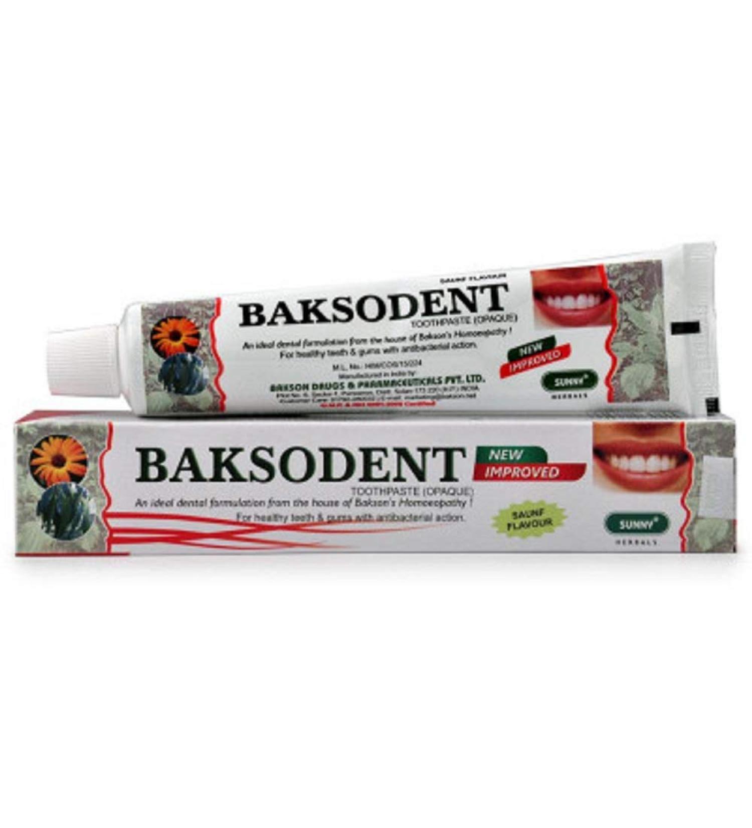 Bakson Homeopathy Baksodent Toothpaste (Saunf Flavour) (100g)