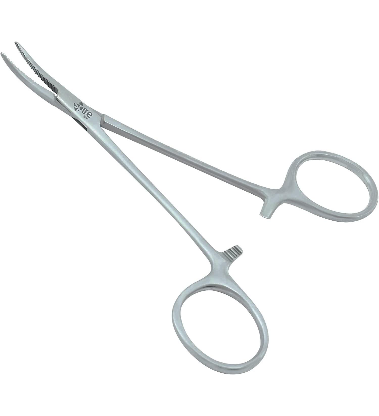 Stainless Steel Pet Ear Locking Forceps 5-Inch - Grooming Tweezers & Hemostat for Dogs - Spire Tools - Buy Online on GoSupps.com