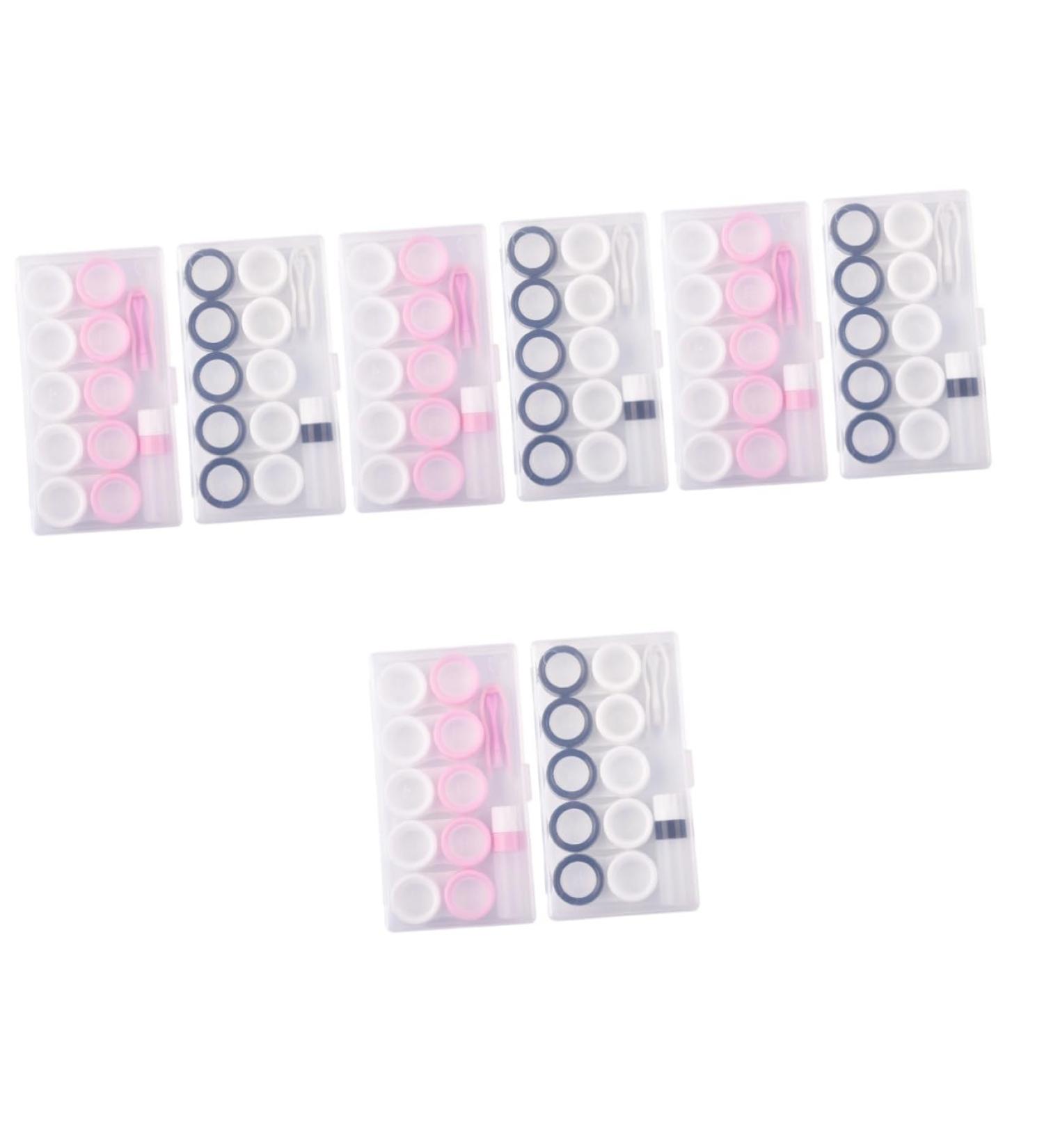 Buy Healvian 8 Sets Contact Lens Storage Box - Travel-Friendly Colored Cases for Safe & Organized Lens Storage - Buy Online on GoSupps.com