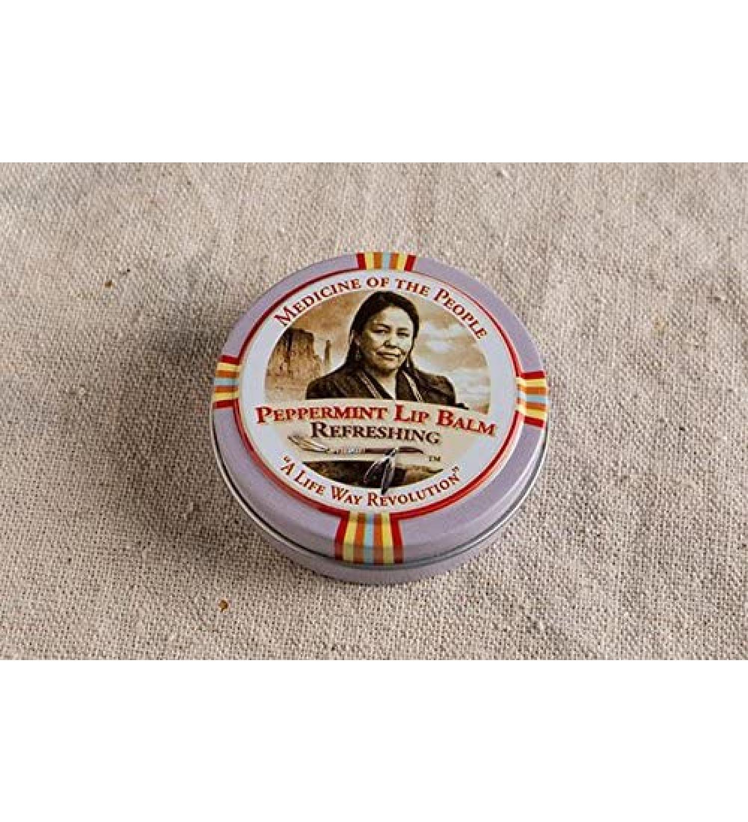 3 Tins of Peppermint Lip Balm 0.75 oz Each - Christmas Stocking StufferF