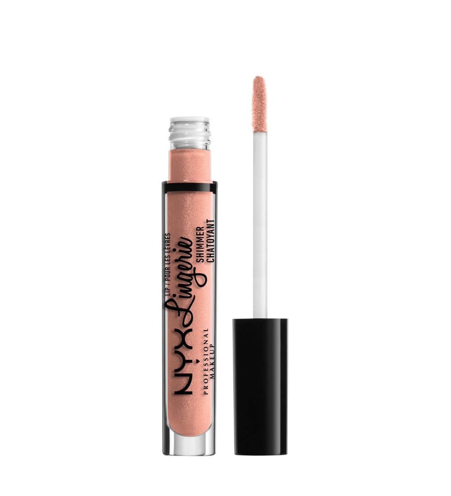 NYX Lip Lingerie Shimmer Gloss - Shy (True Nude) 0.11 oz - Pack of 1 - Buy Online on GoSupps.com