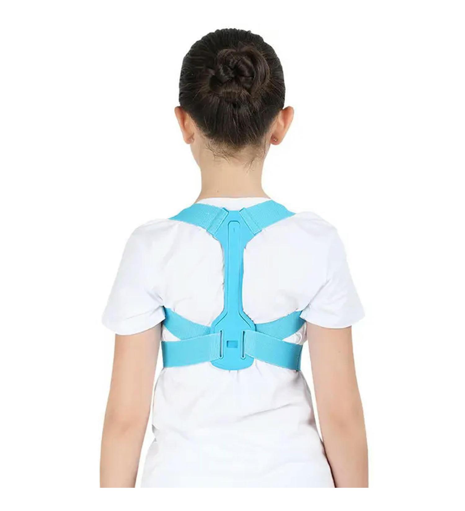 Adjustable Posture Corrector Back Support Girls Shoulder Belt Rectify Straighten Blue L - Buy Online on GoSupps.com