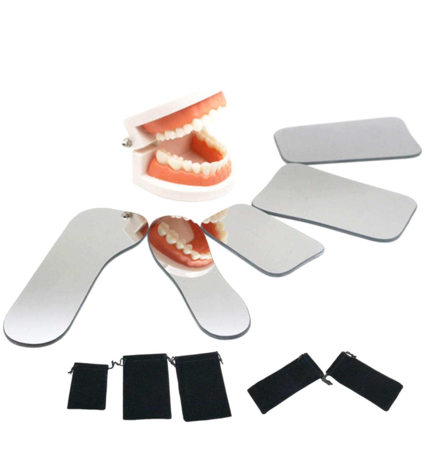 100Pcs Dental Photography Mirror Dental Mirror Teeth Mouth Reflector for Clinic Dentist