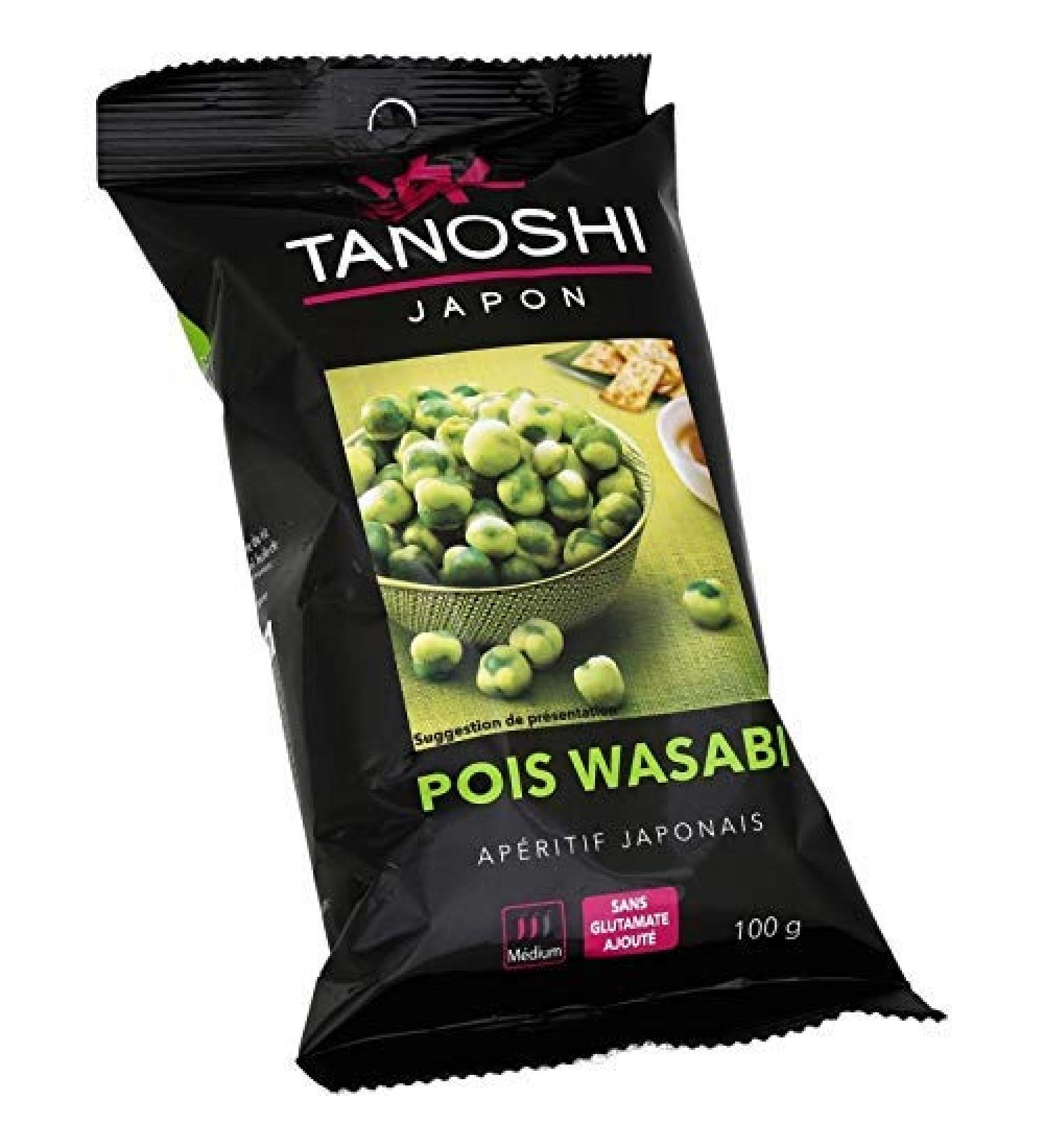 Tanoshi Wasabi Dots 100 g Pack of 4