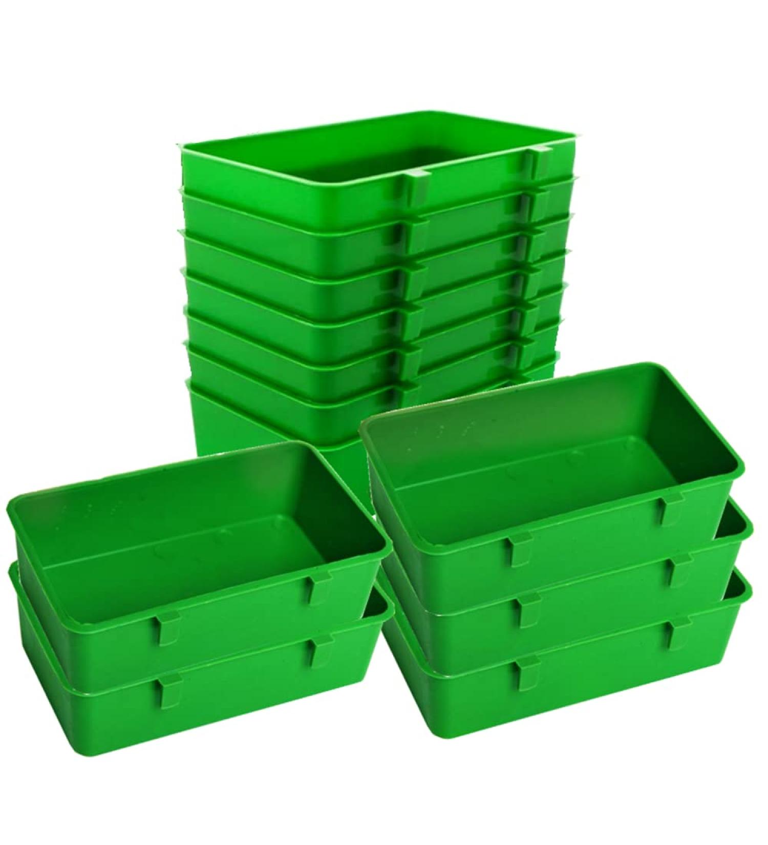 12 Pcs Bird Feeder Seed Food Cups Hanging Bowl for Parrot Parakeet Poultry - Green - Buy Online on GoSupps.com