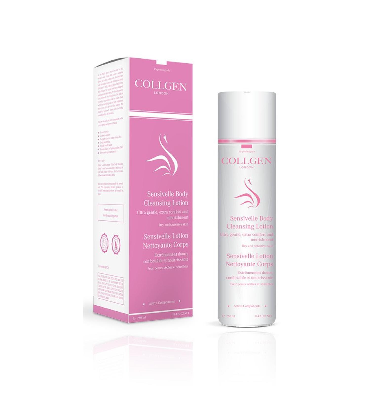 Collgen London Sensivelle Cleansing Body Lotion 250ml Ultra-gentle for added comfort and nourishment