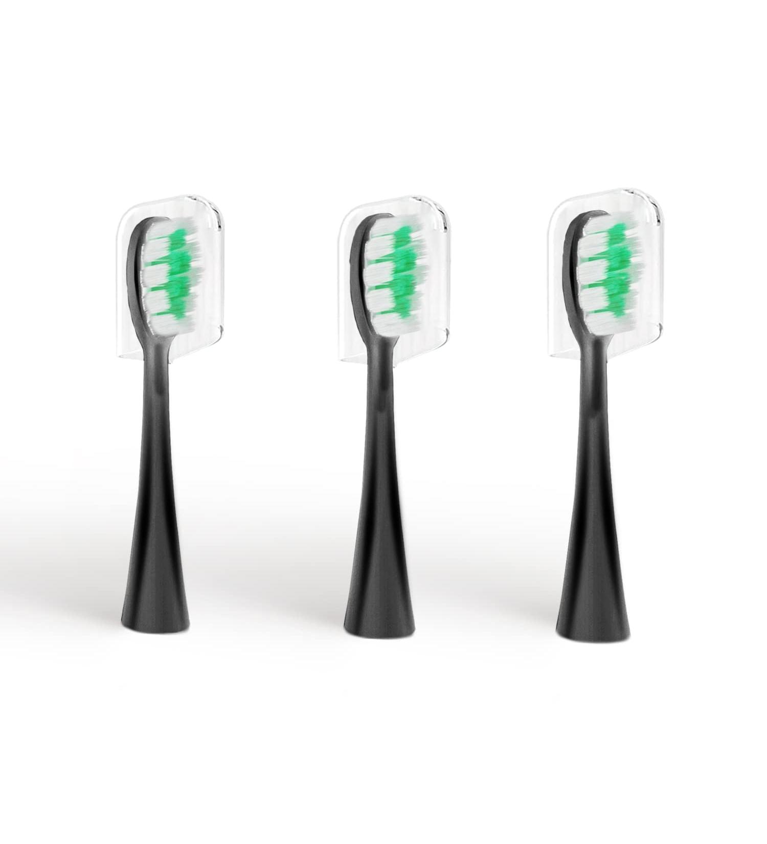 Ristpal Sonic Electric Toothbrush Head 3pcs (Black) Black3