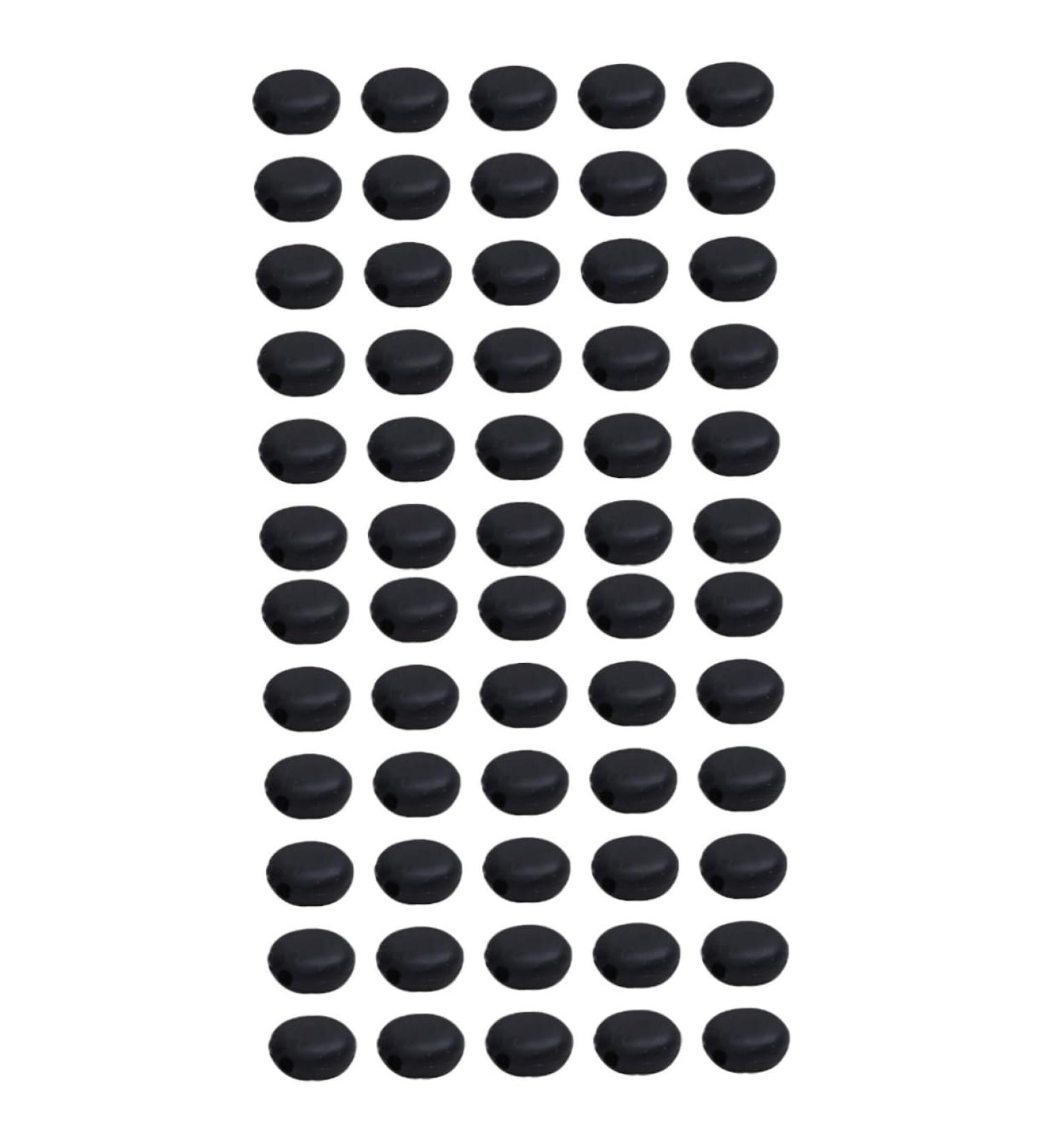 Minkissy 200 Pack Adjustable Mask Clips - Black Cable Locks & Ear Hooks for Masks - Regulate Fit & Comfort - 1x1x0.3cm - Buy Online on GoSupps.com