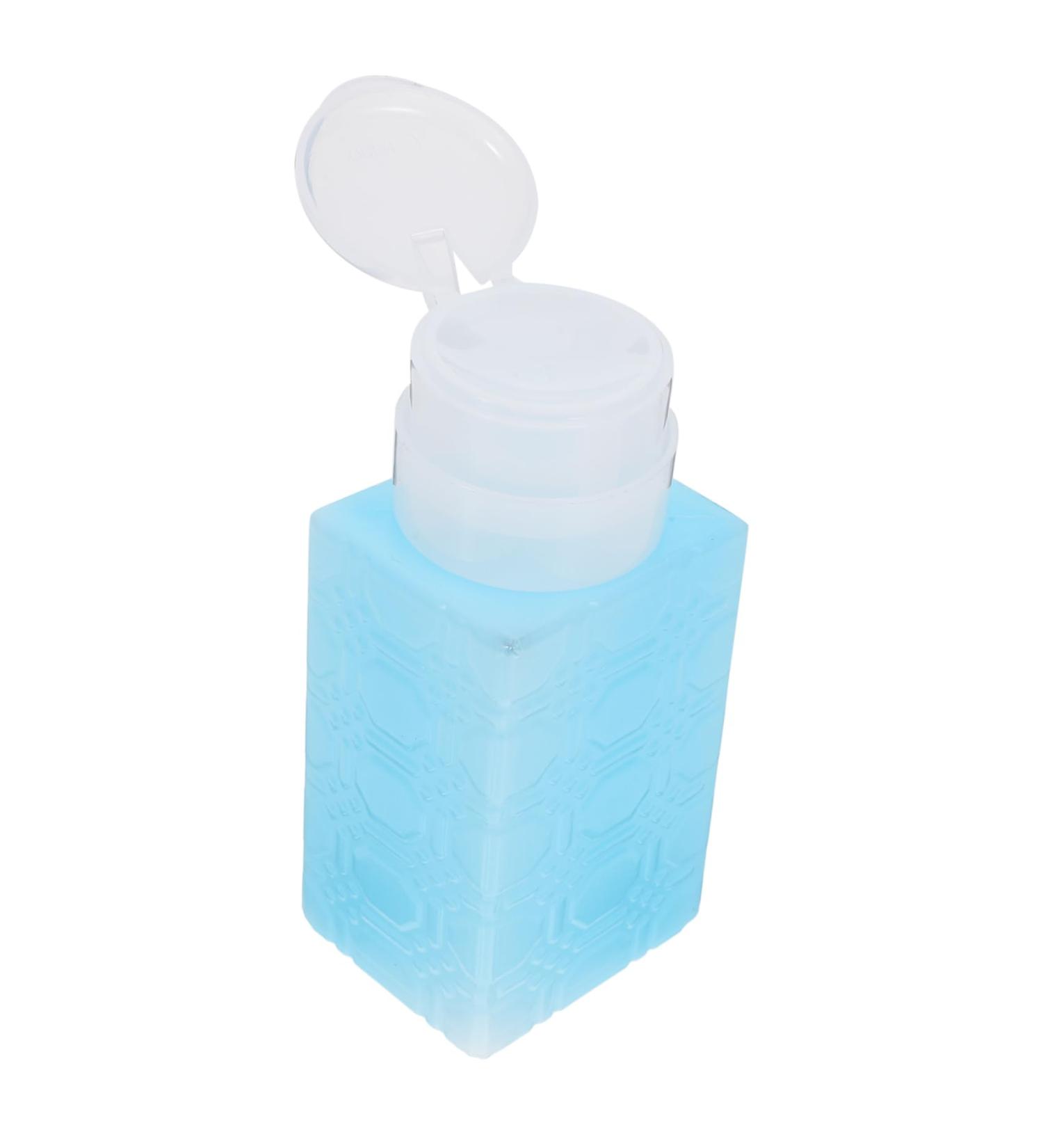 FOYTOKI Nail Polish Remover Dispenser Makeup Remover Container Pump Bottle Dispenser Makeup Remover Dispenser Powder Pump Bottle Mini Water Dispenser Makeup Remover Pump Dispenser 6x5x13cm Blue - Buy Online on GoSupps.com
