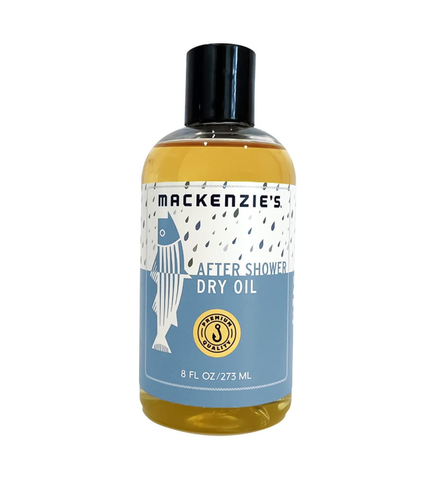 MacKenzie's After Shower Dry Oil - Gifts for Men - Gifts for Women - Dry Oil - Fast Absorbing - Plant Based - Essential Oil - Moisturizing - 8 oz - Buy Online on GoSupps.com