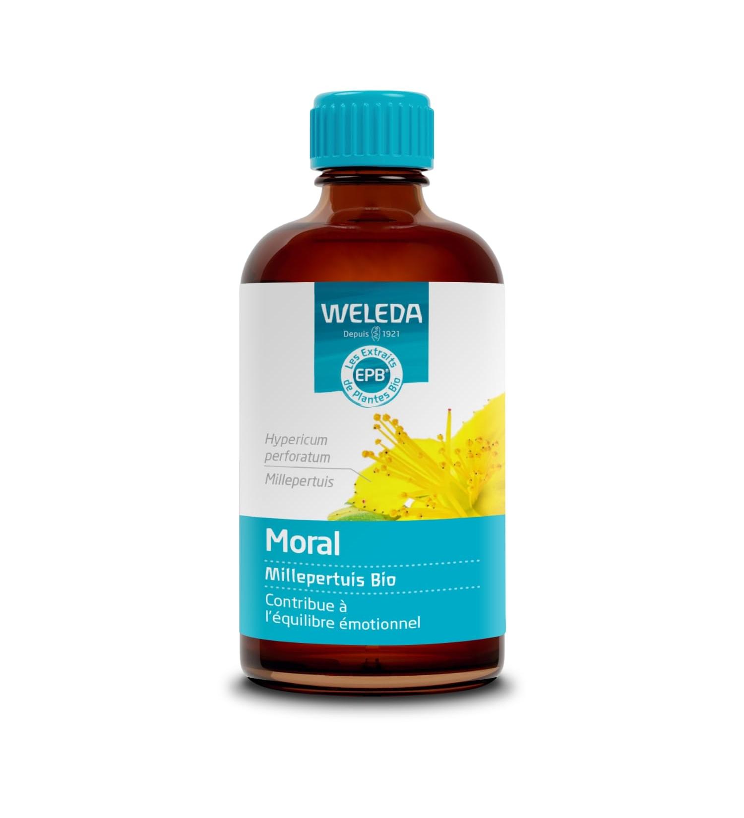 WELEDA EPB Millepertuis Bio Moral quilibre motionnel et Relaxation Optimale Compl ment Alimentaire Extrait Hydroalcoolique de Millepertuis Vegan AB BIO Programme 20 Jours 100ml - Buy Online on GoSupps.com