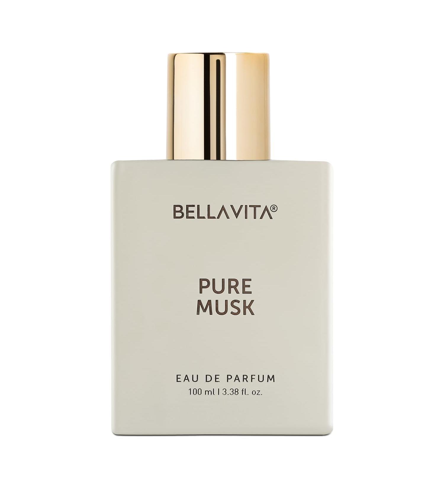 Bloom Beauty BELLAVITA Pure Musk Eau De Parfum Perfume with Lily of The Valley Sandalwood and Tonka|Premium Long Lasting Woody Floral Fragrance for Men & Women 100 ML - Buy Online on GoSupps.com
