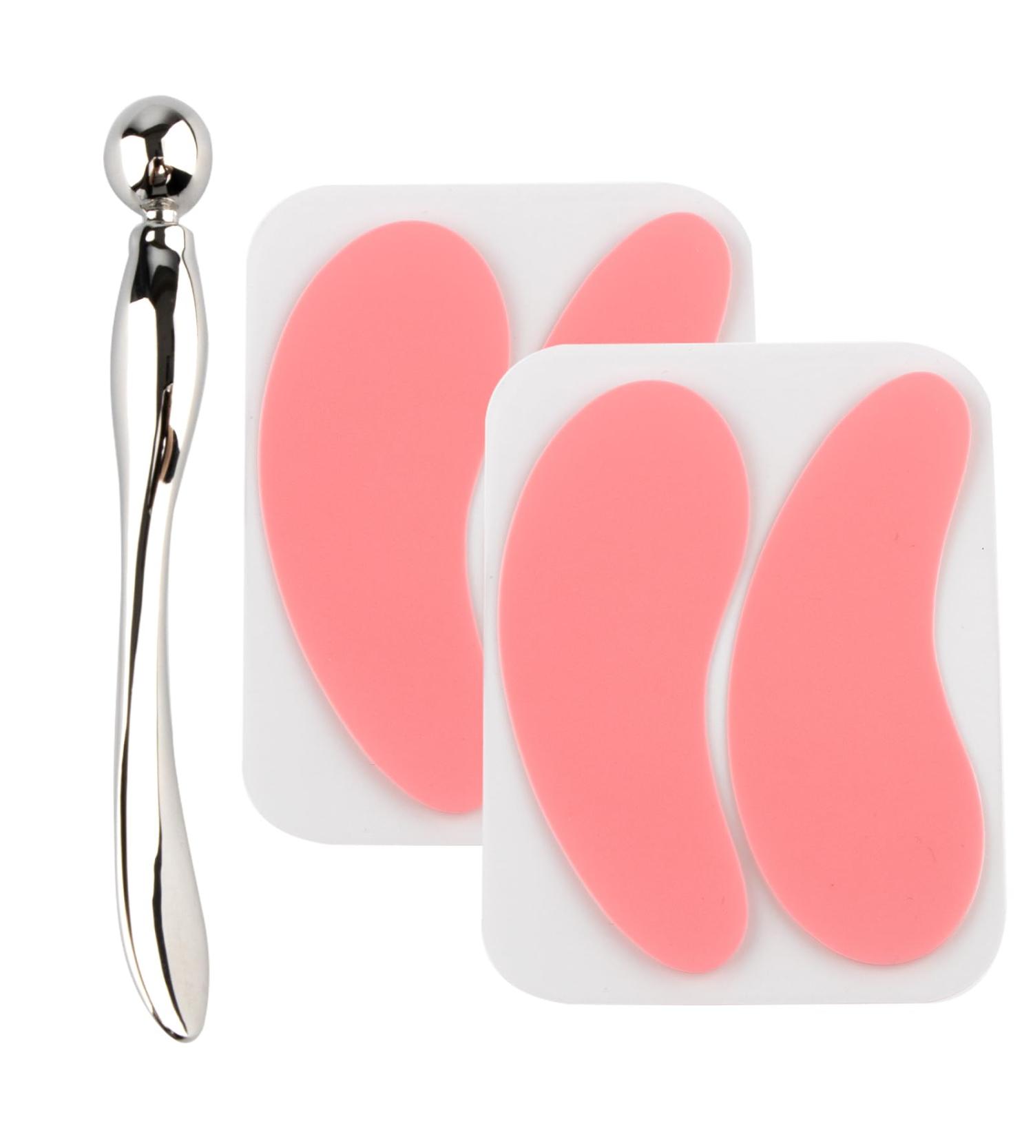 Reusable Eye Patches with Massage Stick - Dual-Head Design Fine Line Reduction & Skin Firming - Washable Portable Eye Mask for Small Faces - Buy Online on GoSupps.com