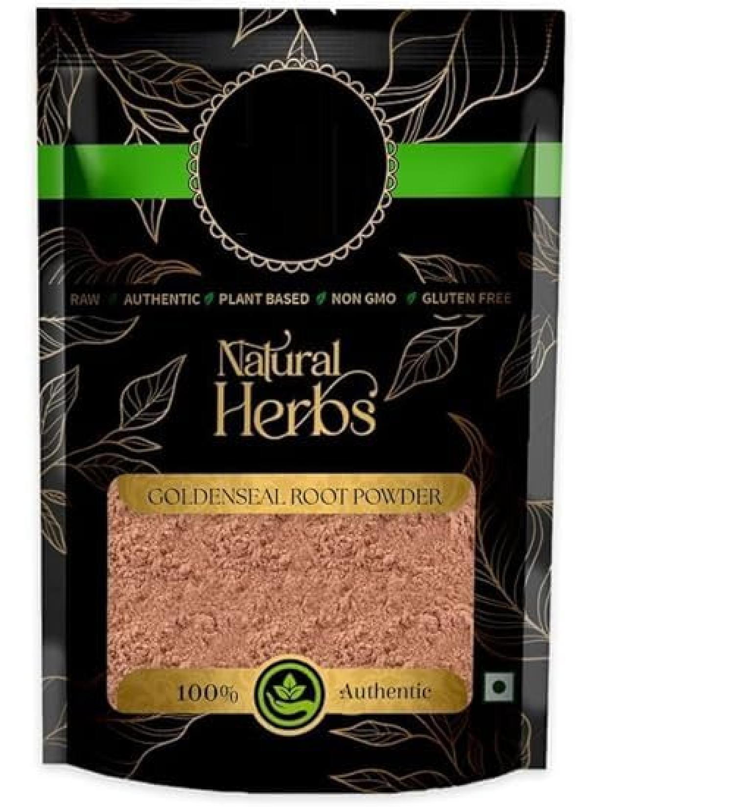 JEVR Goldenseal Root Powder Good for the Skin Pure and Natural (100 g) - Buy Online on GoSupps.com