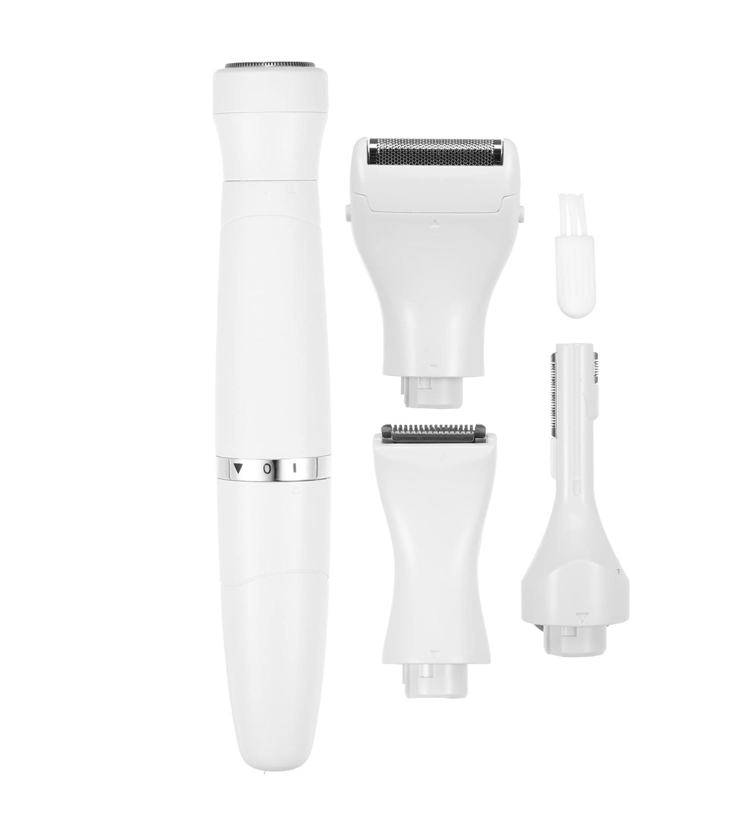 Buy VOCOSTE 4 in 1 Electric Shaver Kit for Women - White | Best Ladies Body Hair Removal Solution - Buy Online on GoSupps.com