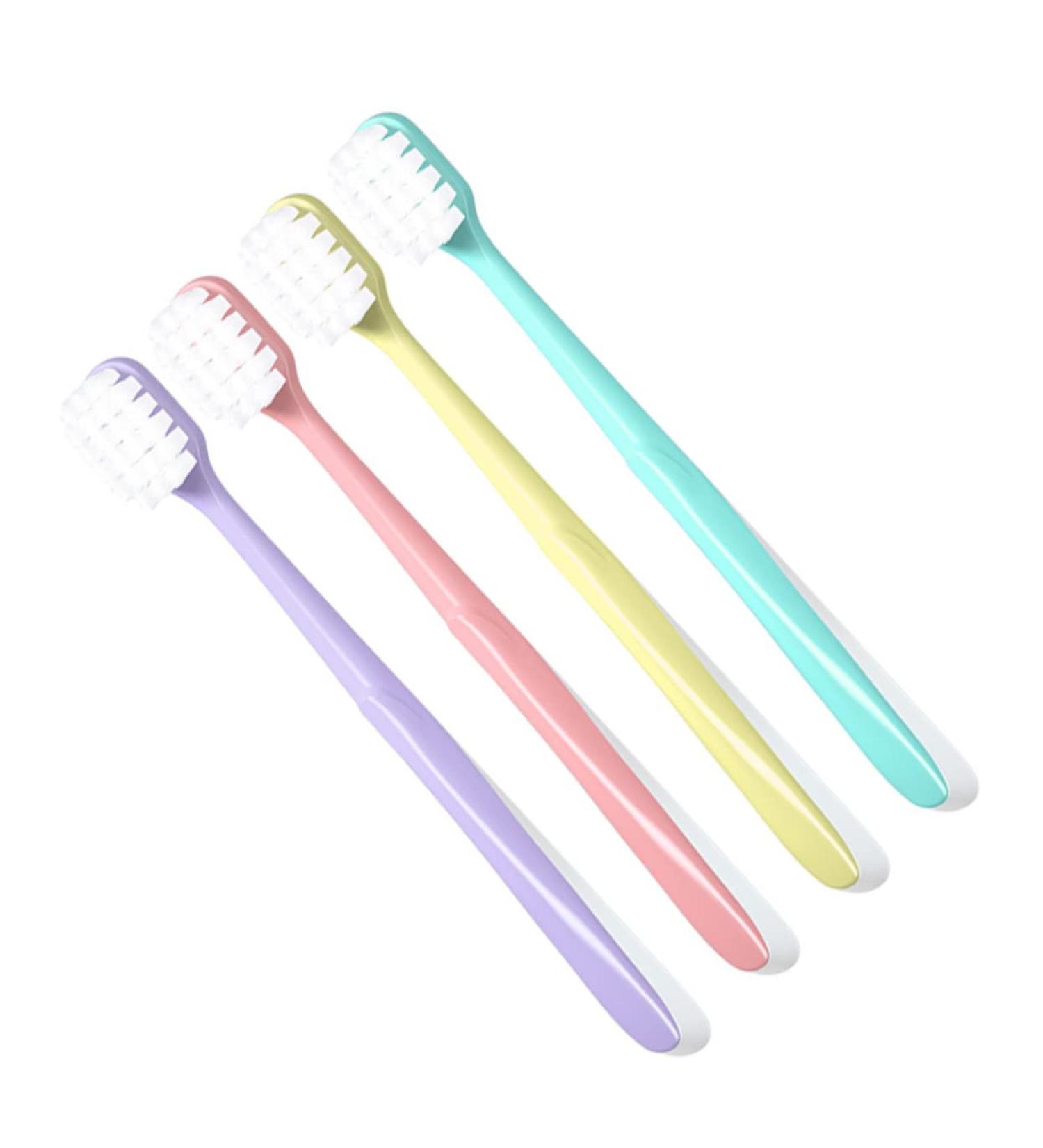 Ipetboom Extra Soft Toothbrush Set - 4 Pack Cotton Nylon Travel Brushes for Personal Hygiene - Ideal for Adults - Buy Online on GoSupps.com