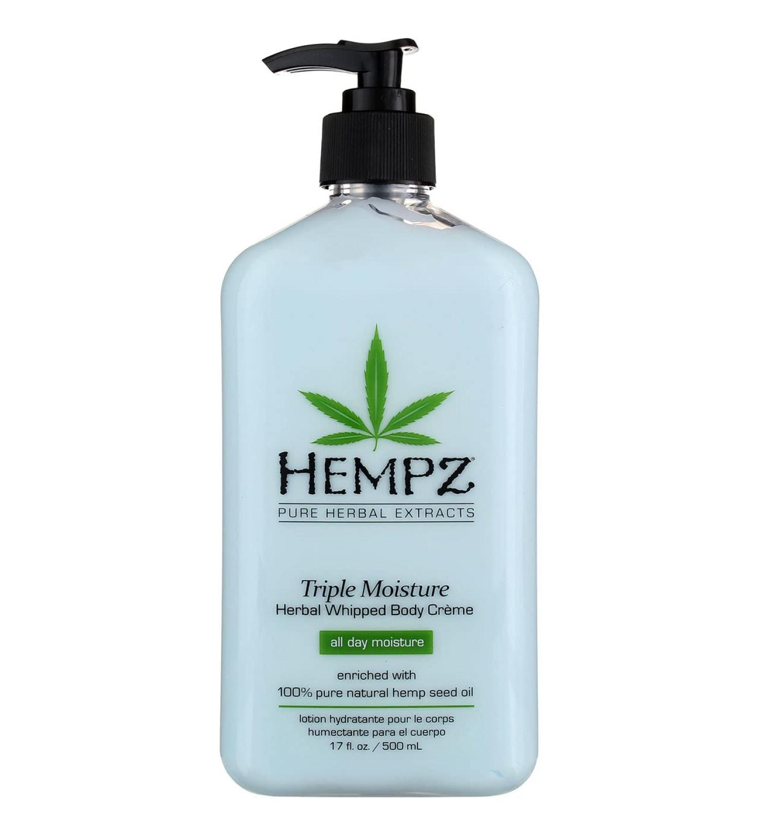 Hempz Triple Moisture Body Moisturizer 17oz Pump (500ml) - Pack of 3 - Buy Online on GoSupps.com