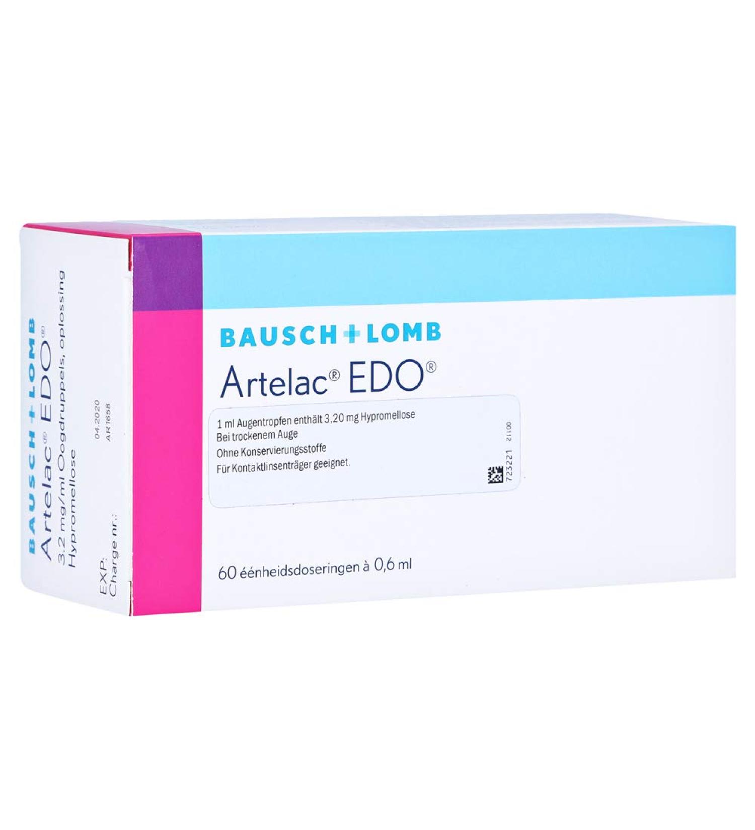 Artelac Edo Eye Drops 60x0.6 ml - Hydrating Relief for Dry Eyes | Fast International Shipping - Buy Online on GoSupps.com