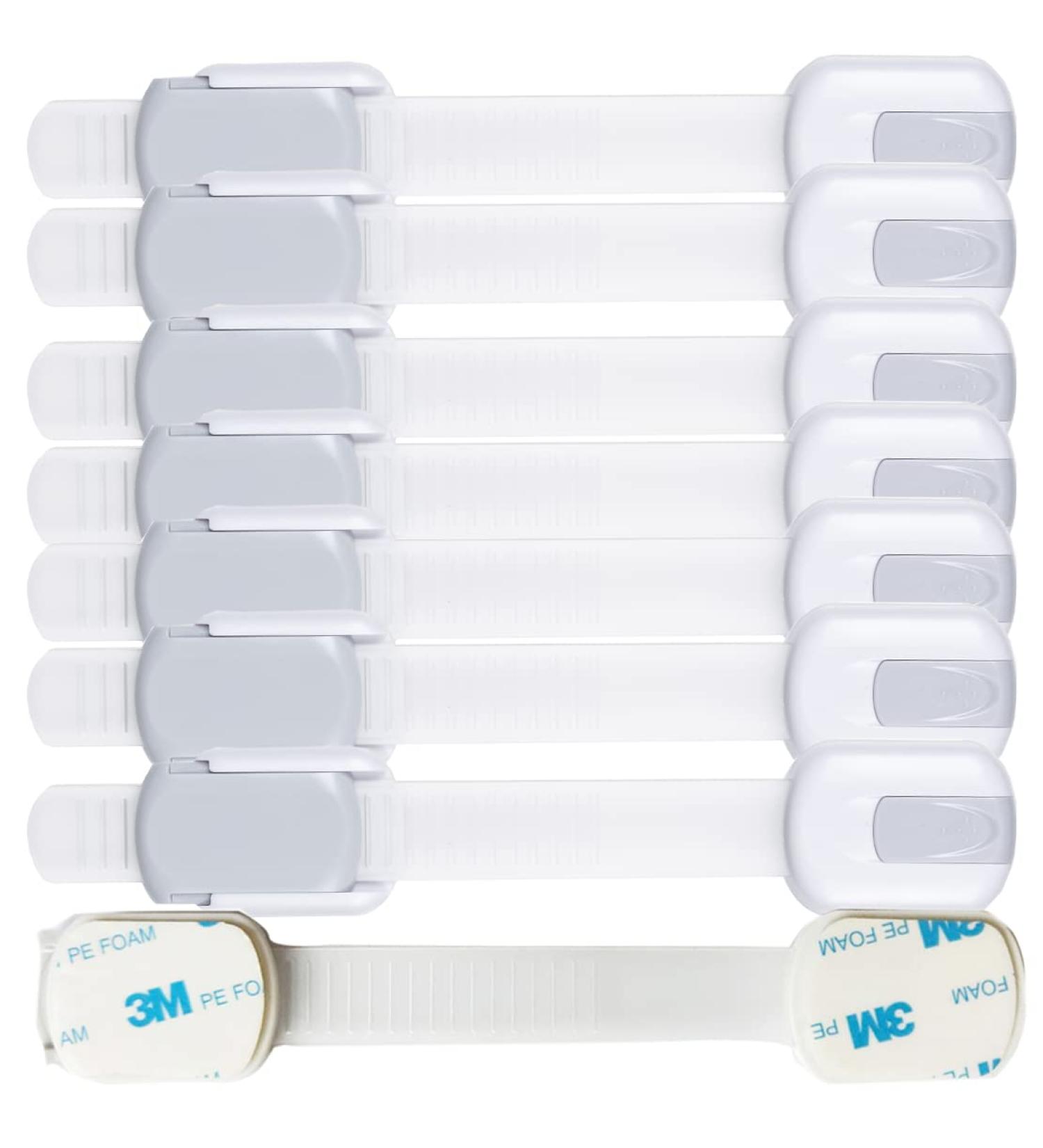 Child Proof Baby Safety Locks For Cabinet Locks Extra 3M Adhesive No Screws For Drawers Cupboard Doors (8Pack child safety cabinet locks) - Buy Online on GoSupps.com