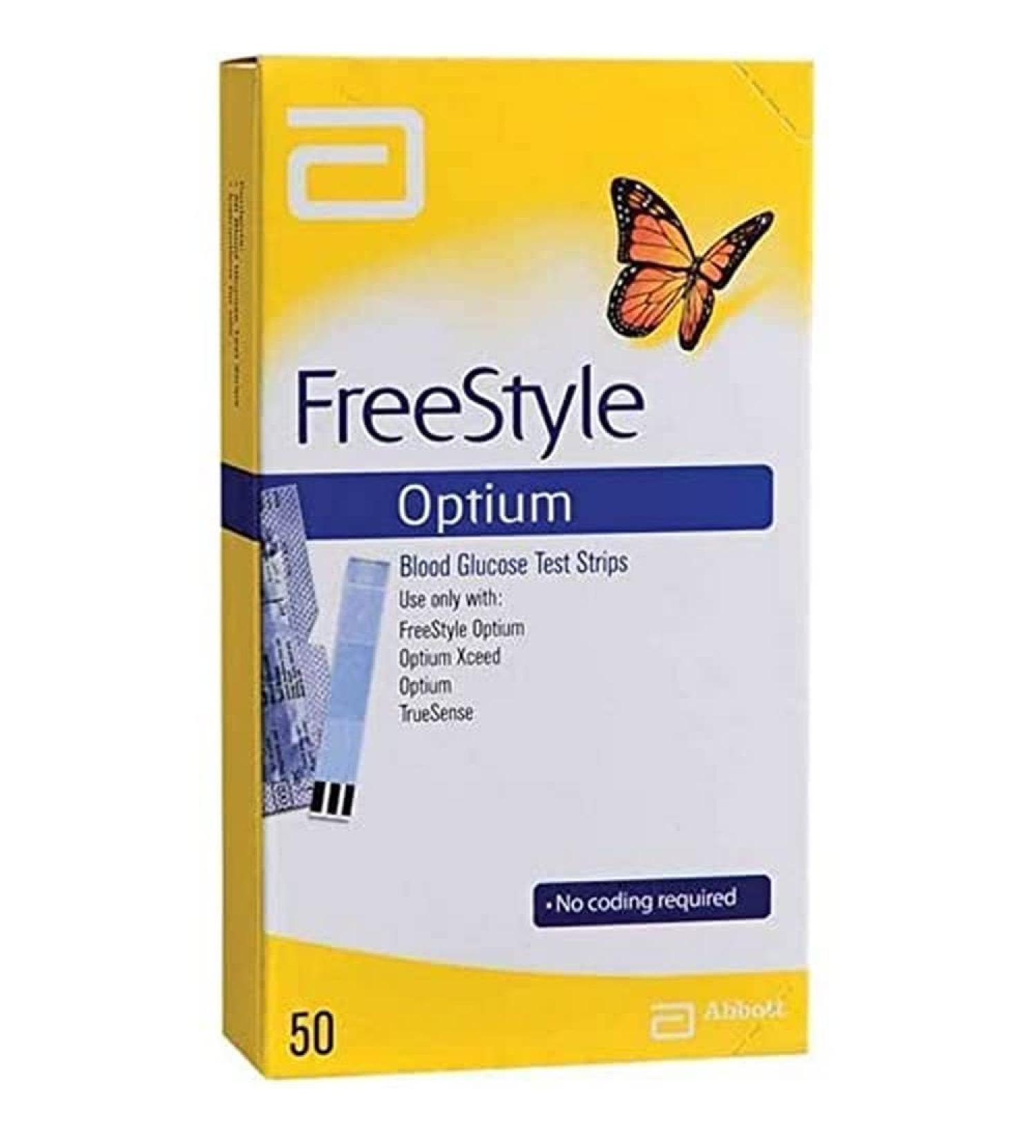 Abbott FreeStyle Blood Glucose Test Strips 50 Strips