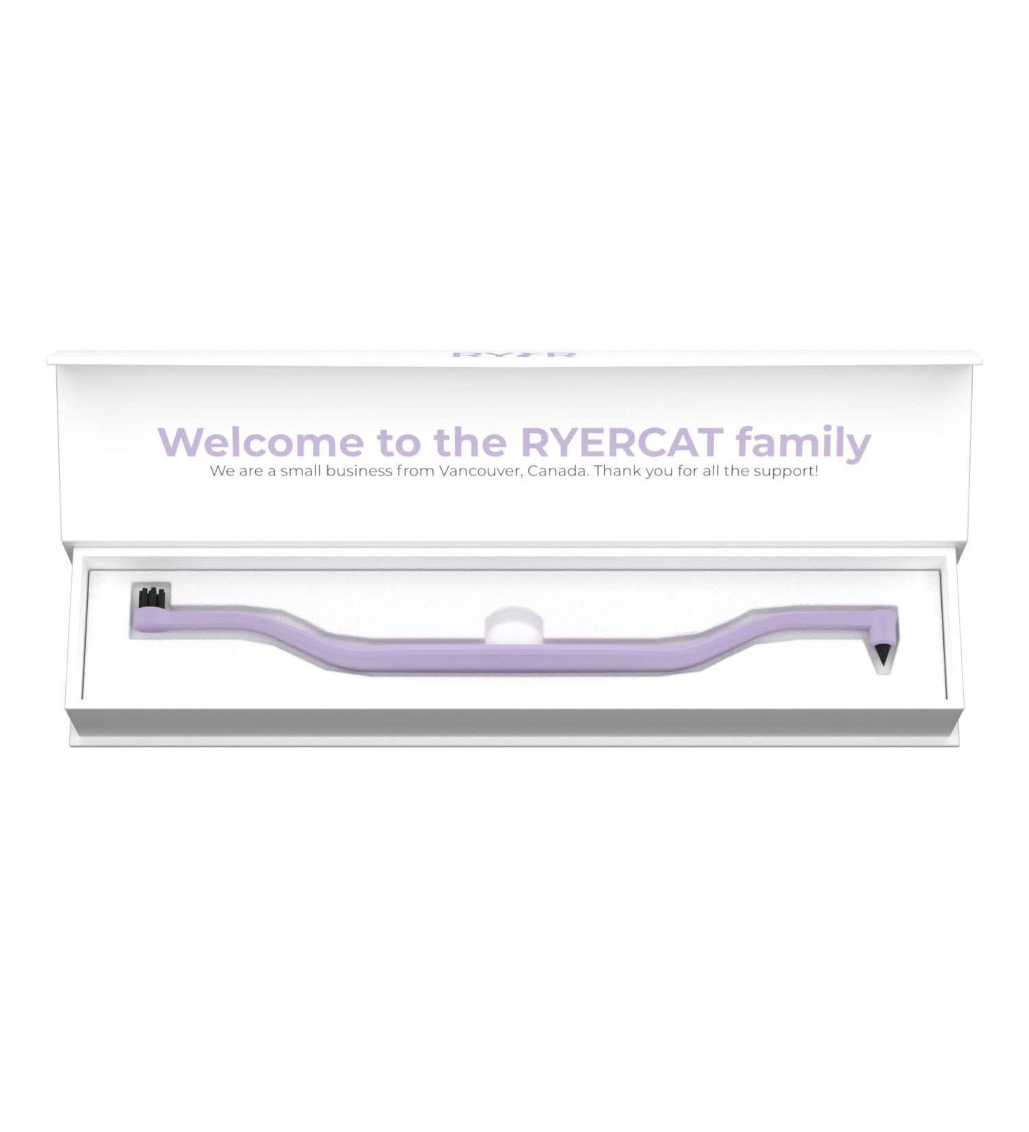 RYERCAT Lavender Dual Sided Cat Toothbrush - 8mm Wide for Gentle Cat Dental Care - Buy Online on GoSupps.com