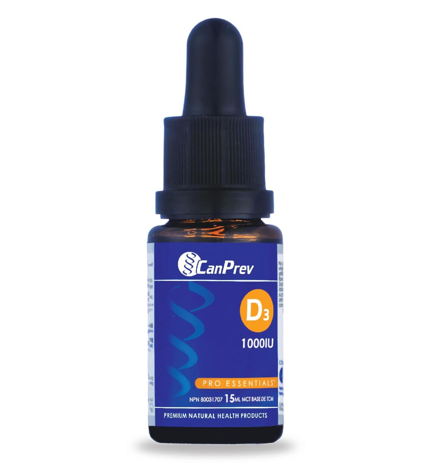 CanPrev D3 Drops 1000iu mct Oil Base 0.5 Ounce - Buy Online on GoSupps.com