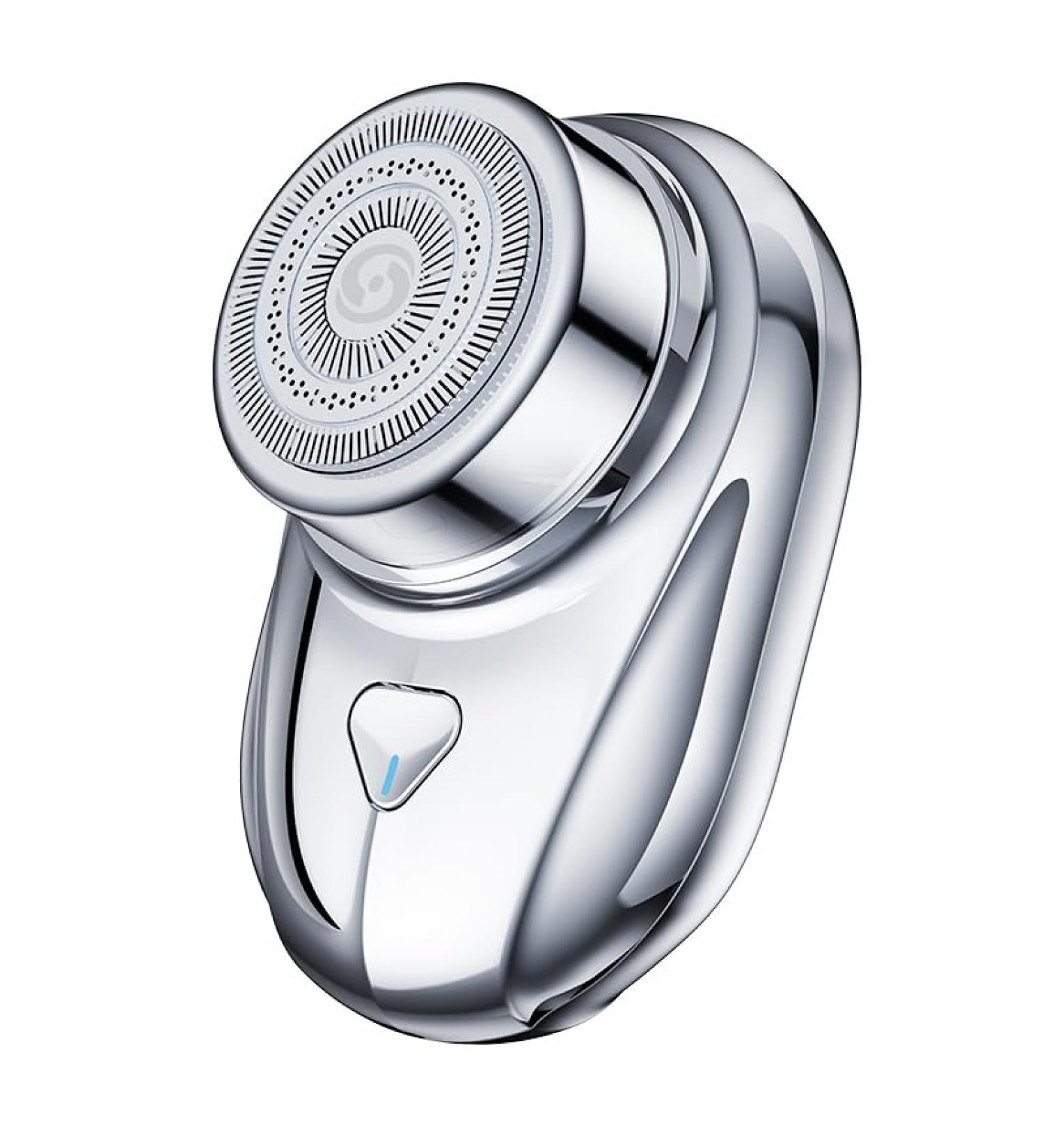 Mini Electric Shaver for Men One-Button Electric Razor Portable Mini Shaver Pocket Size Rechargeable Wet&Dry IPX7 Waterproof Travel Home Office Car (Silver) - Buy Online on GoSupps.com