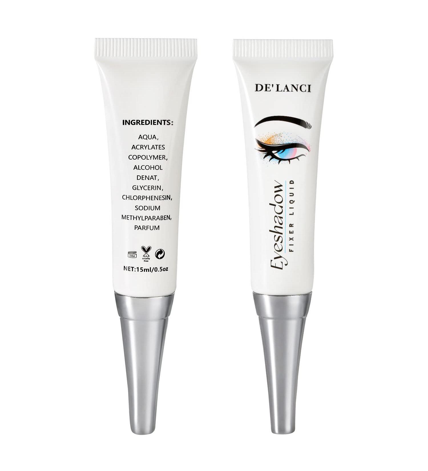 D'LANCI Eyeshadow Primer/Fixer Liquid - Long Lasting Eye Makeup Base for Eyeliner, Mascara, Eyebrow - Restore Dry and Turn Shadow to Liner - No Color - Buy Online on GoSupps.com