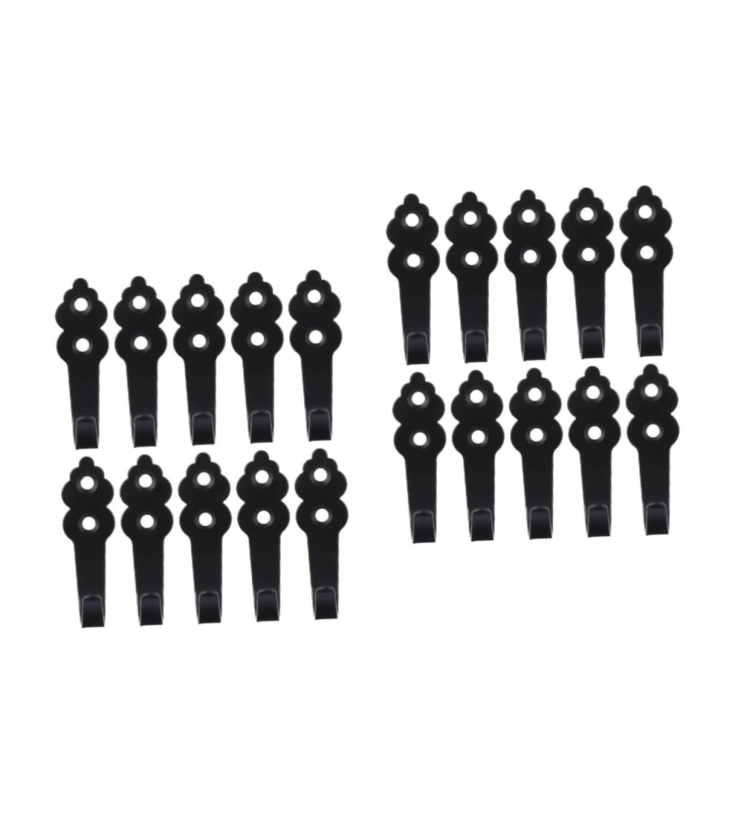 Cabilock 20 Pcs Hook up Wall Mounted Coat Hooks Rustic Coat Hooks Rustic Hanger Robe Hook Bag Hook Porch 7X4CMx2pcs Blackx2pcs - Buy Online on GoSupps.com