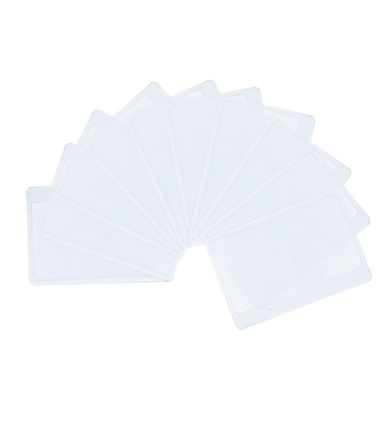 VEIREN 50 Pieces Credit Card Size 3X Magnifiers Magnification Magnifying Fresnel Lens Portable Transparent Pocket Wallet Magnifying Glass Jewelry Loupe Reading Aid Helper - Buy Online on GoSupps.com