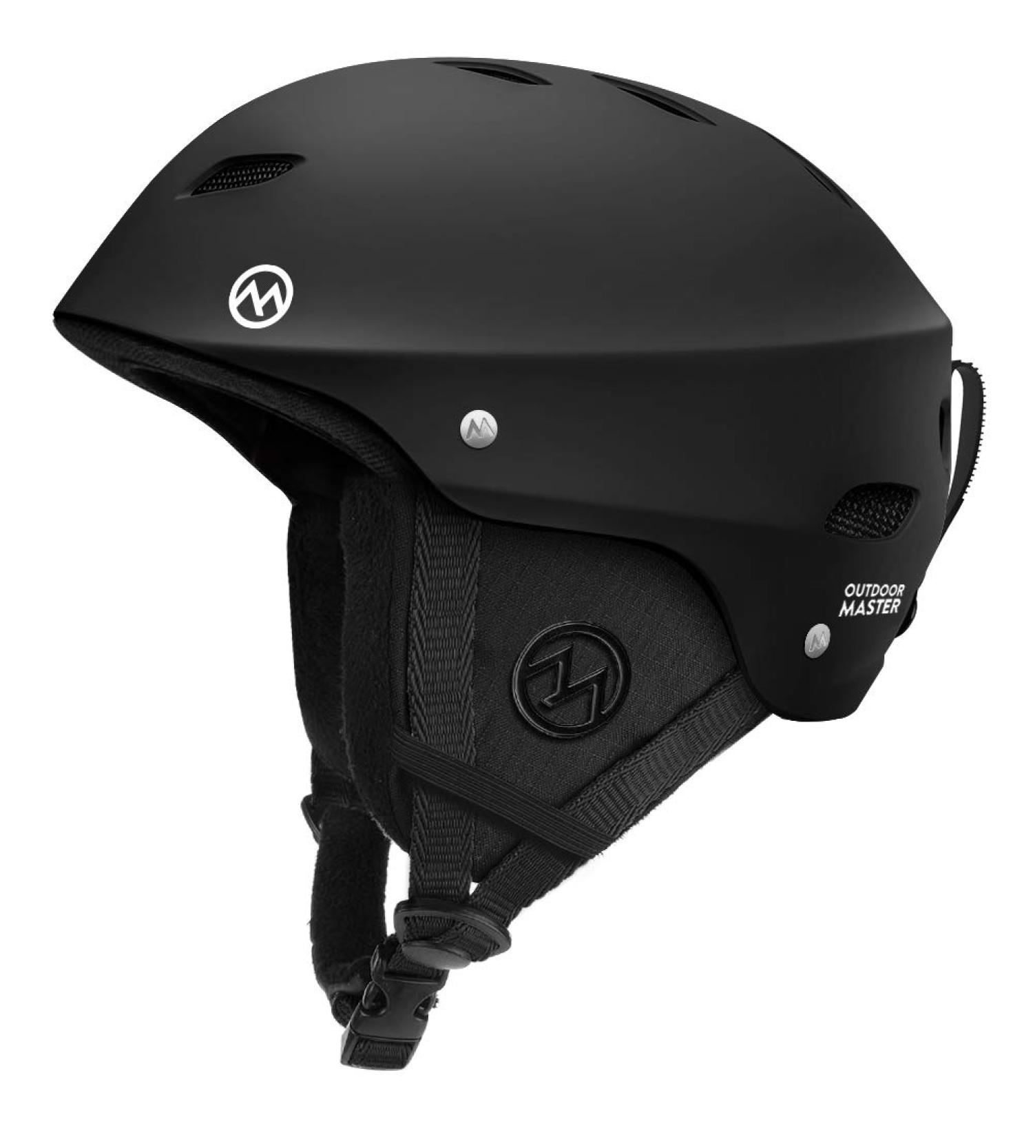 OutdoorMaster Kelvin Ski Helmet - Black Large | Men, Women & Youth Snowboard Helmet - Buy Online on GoSupps.com