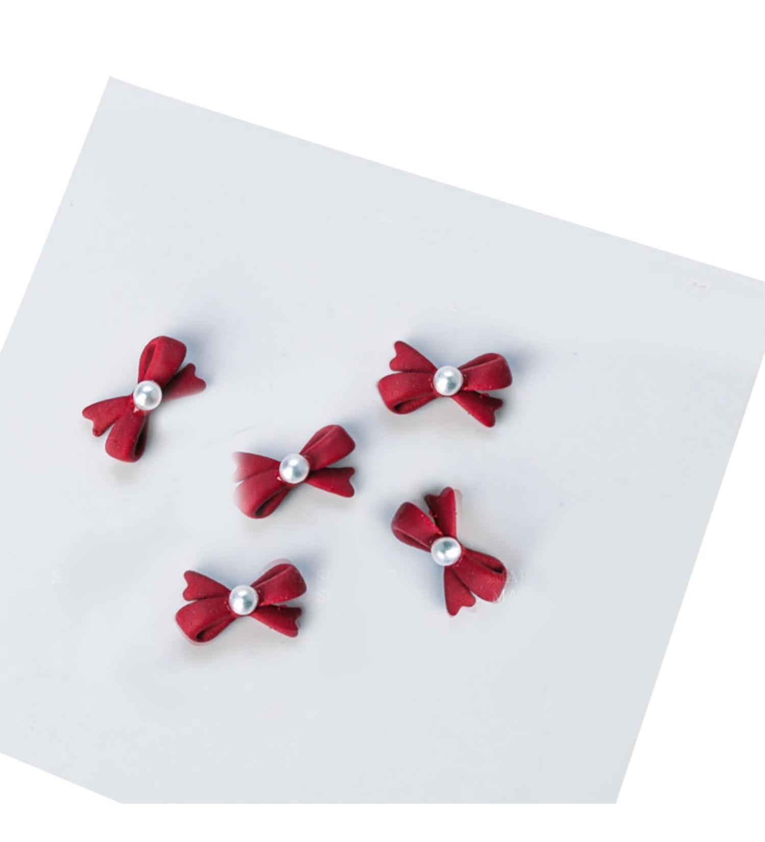 5Pcs Metal Nail Art Studs 3D Nail Art Metal Nail Art Jewelry Decorations Pearls Bows Nail Decoration Accessories Nail Rivets Gems Multi-Color - Buy Online on GoSupps.com