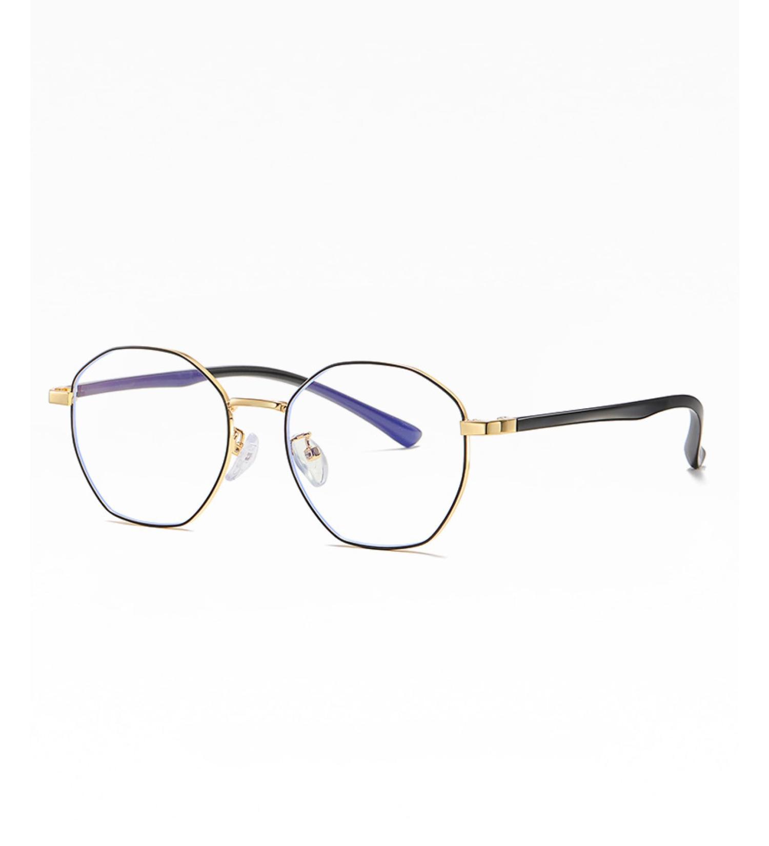 SERONI Polygon Blue Light Blocking Glasses | UV Protection | Stylish Metal Frame for Men & Women | 52mm Size - Buy Online on GoSupps.com