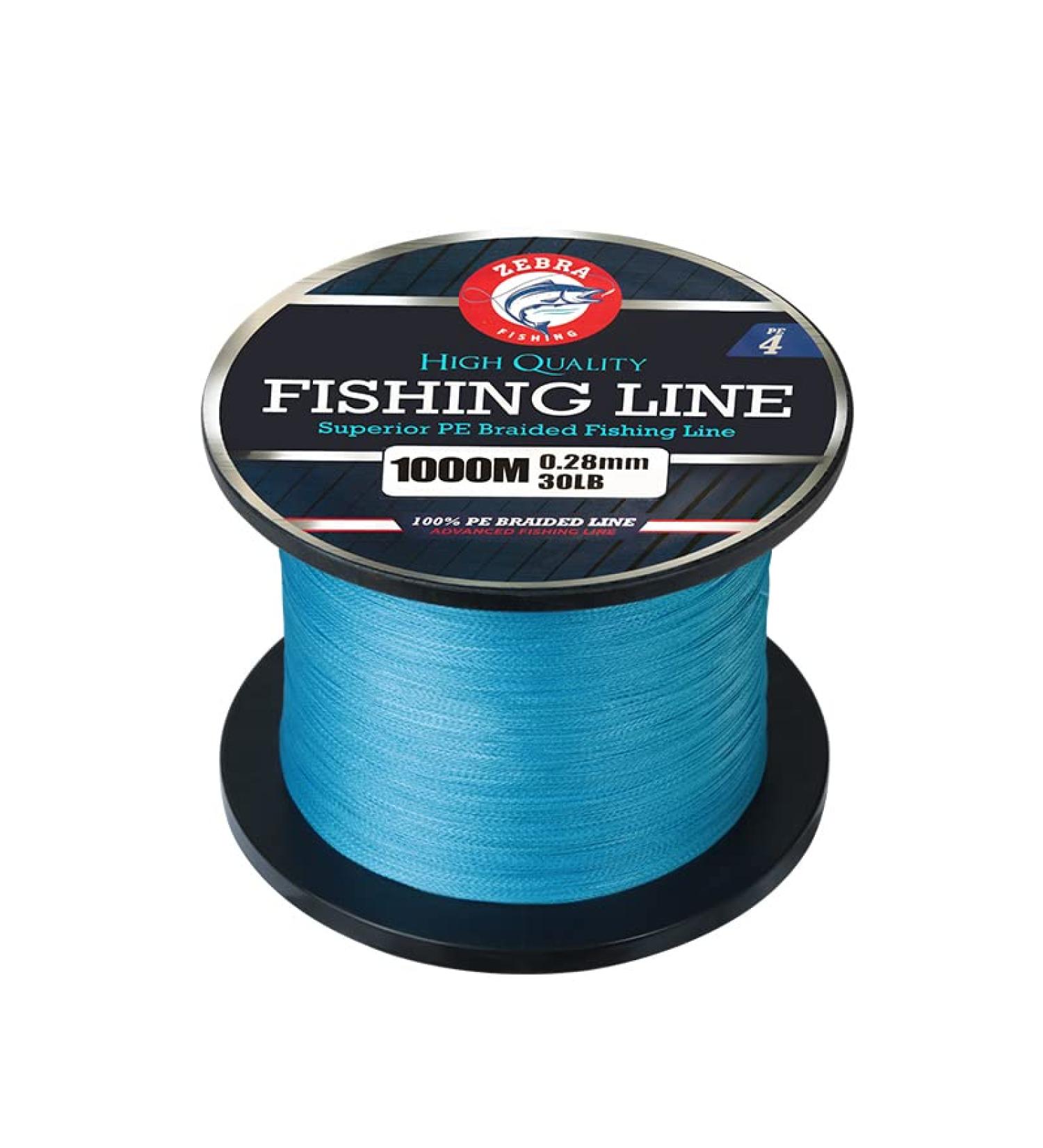 Zebra Fishing Superior Braided Line 10 LB - Abrasion Resistant, Ultra-Sensitive, Super Tensile Strength - 328 Yds - Buy Online on GoSupps.com