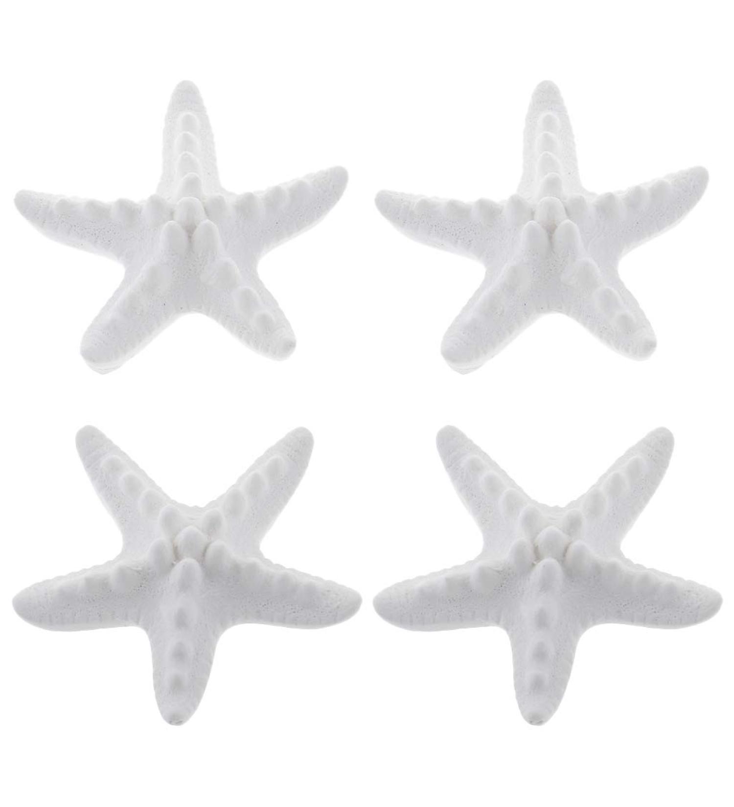 LOVIVER 4 Starfish Aromatic Essential Oil Fragrance Stone - White Room Decor for Refreshing Scents | International Shipping Available - Buy Online on GoSupps.com