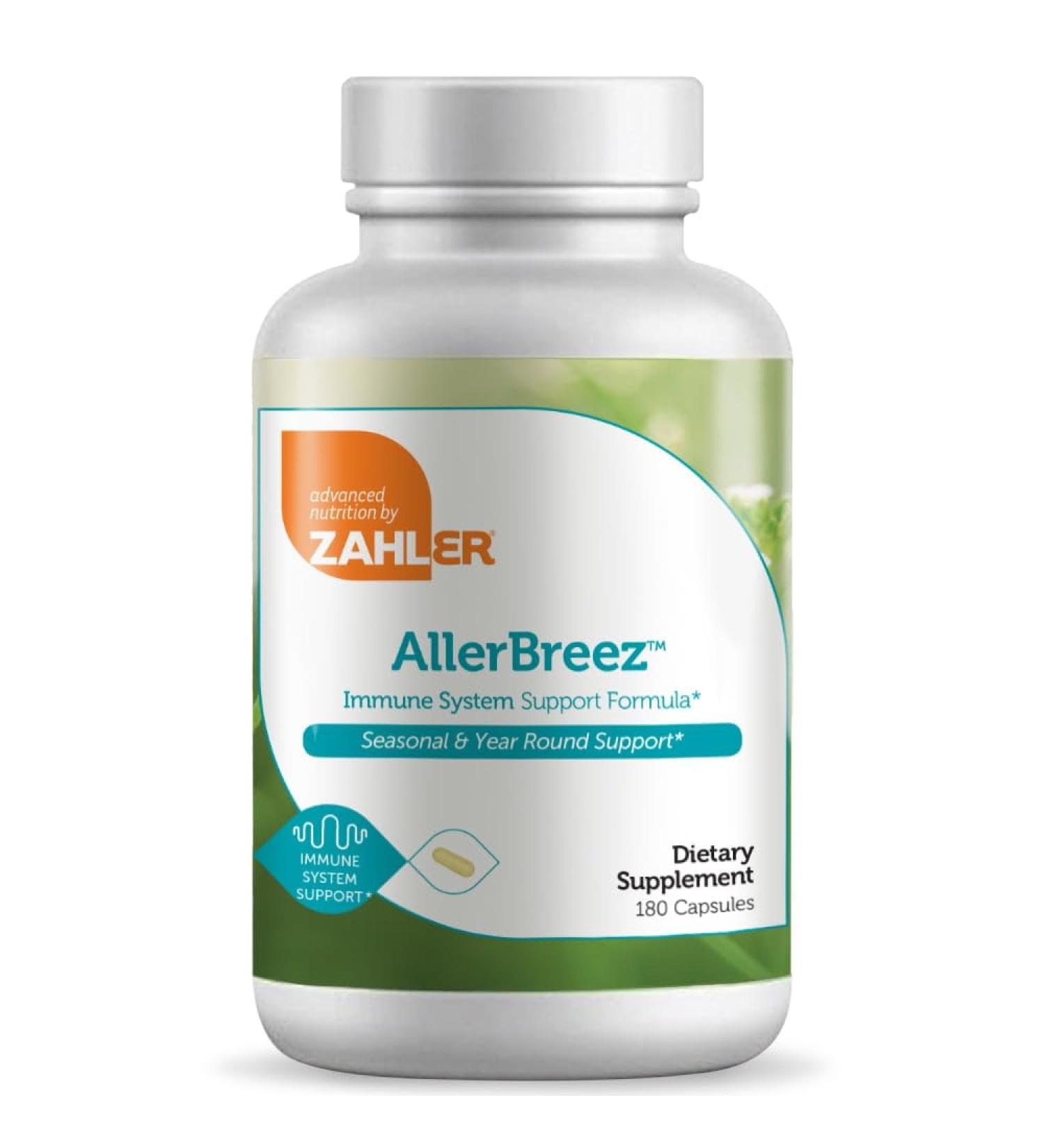 Zahler AllergEase 180 Vegetarian Capsules | Natural Allergy Relief - Buy Online on GoSupps.com