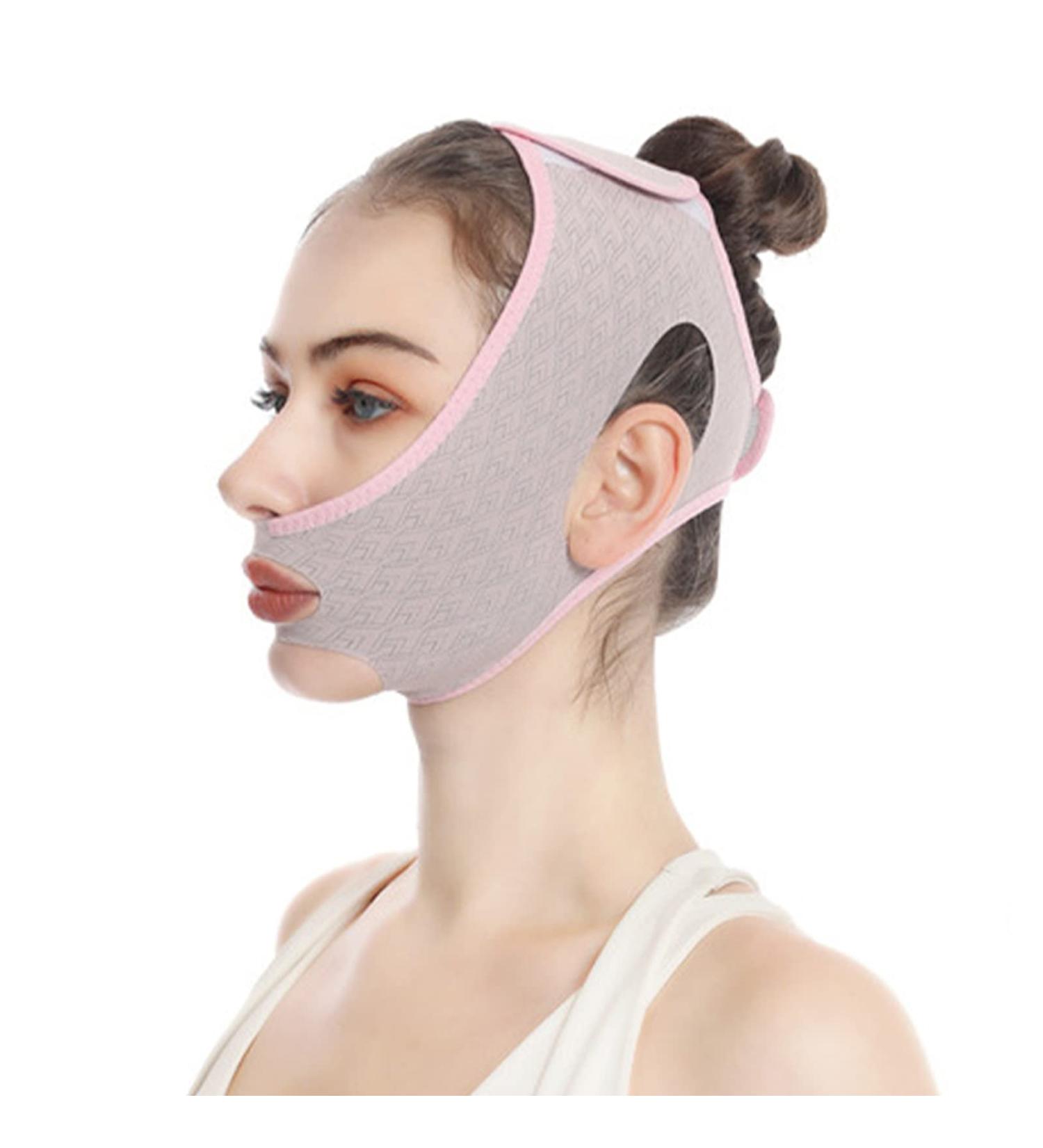 Beauty Face Sculpting Sleep Mask Double Chin Reducer V Line Lifting Mask V Shaped Slimming Face Mask for Face And Chin Line - Buy Online on GoSupps.com