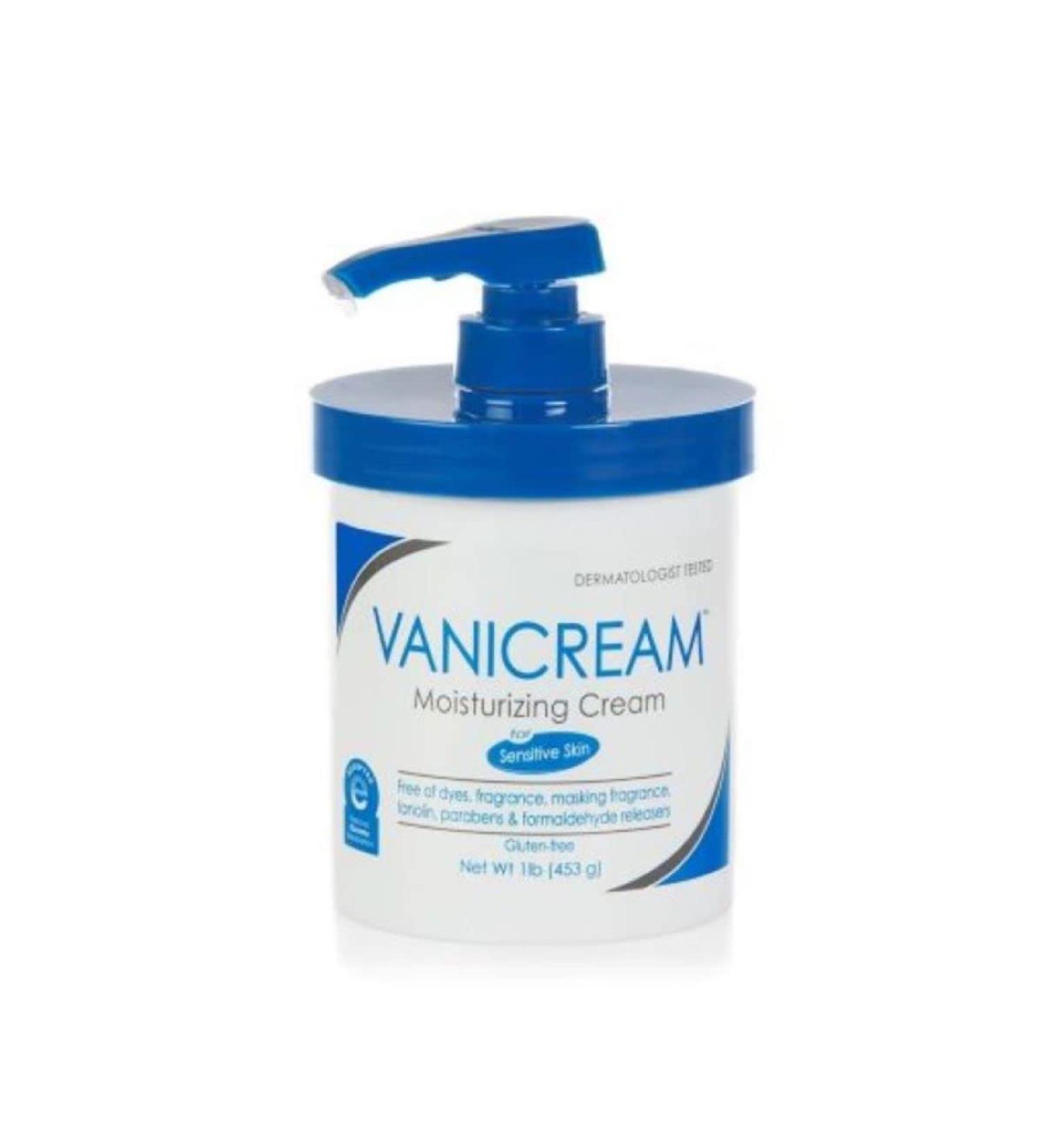 Vanicream Moisturizing Skin Cream 16 oz - Gentle, Irritant-Free Moisturizer for Sensitive Skin - Buy Online on GoSupps.com