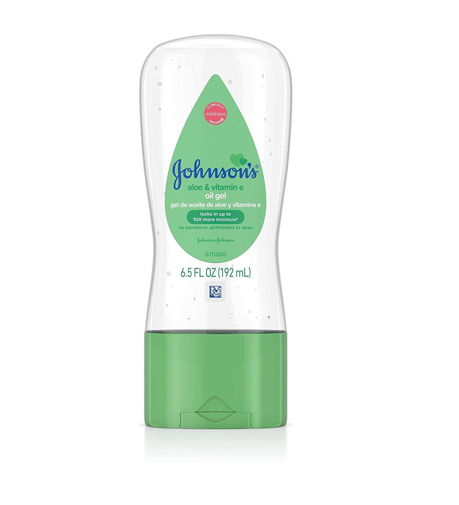 Johnson's Baby Gel Oil with Aloe & Vitamin E 6.5 oz (Pack of 3) - Hydrating Baby Oil - Buy Online on GoSupps.com