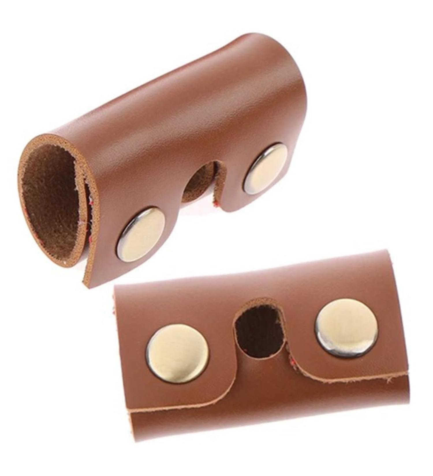 Plafope Leather Razor Storage Case - 2-Piece Protective Shell for Smooth Razor | Durable Brown 8.5x4.5cm - Buy Online on GoSupps.com