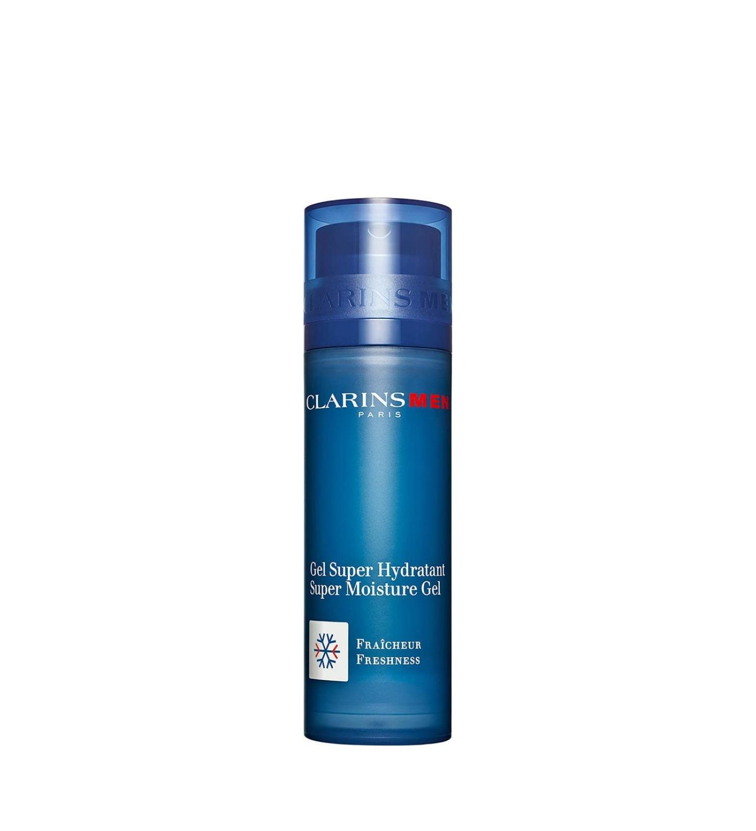 CLARINSMEN Super Moisture Gel - Cooling Gel for Men | Hydrates, Mattifies, Soothes, Energizes | Defies Shine, Calms and Tones Skin After Shaving - 1.7 oz - Buy Online on GoSupps.com